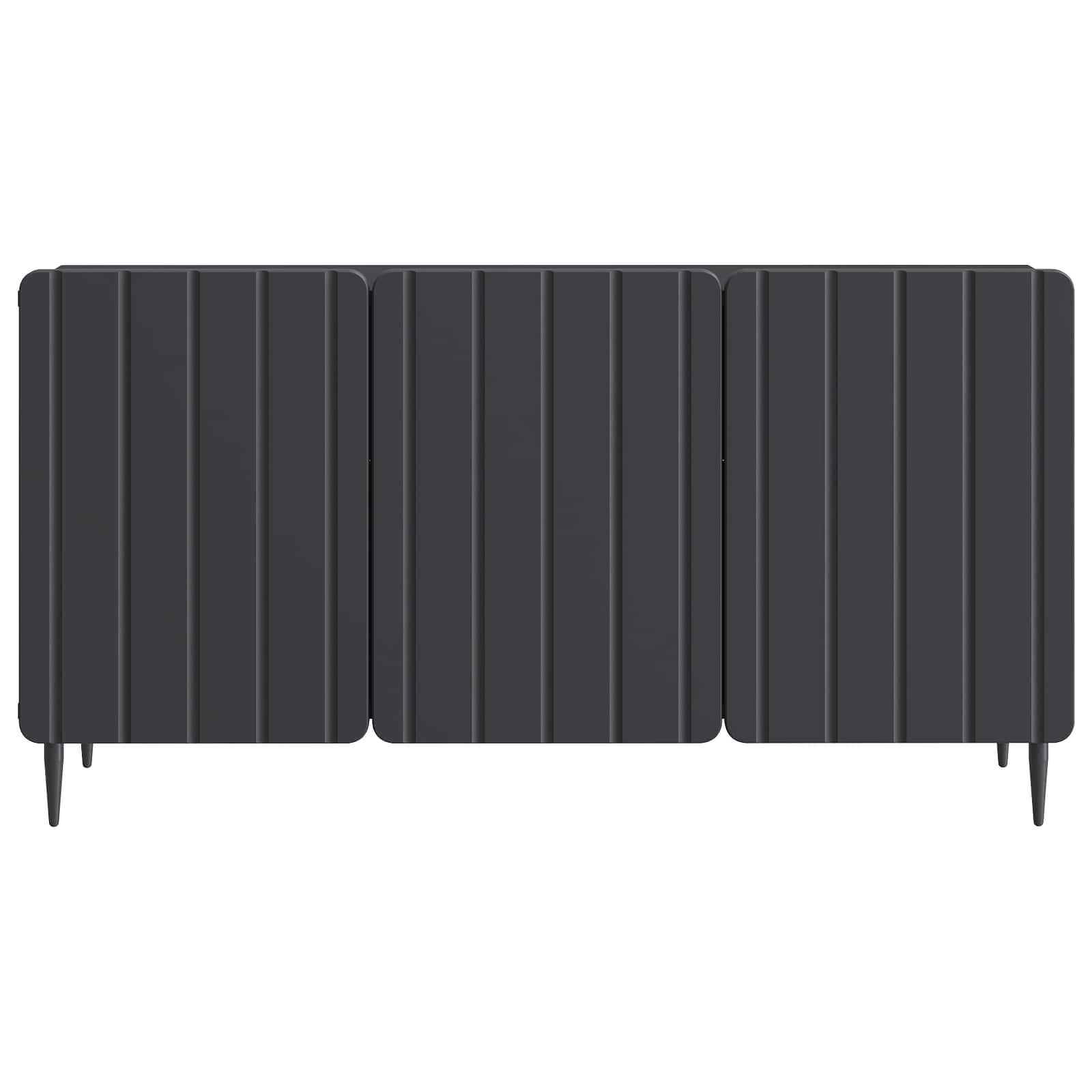 Meuble TV Noir 99 x 34,5 x 52 cm Bois d'ingénierie - XIOS