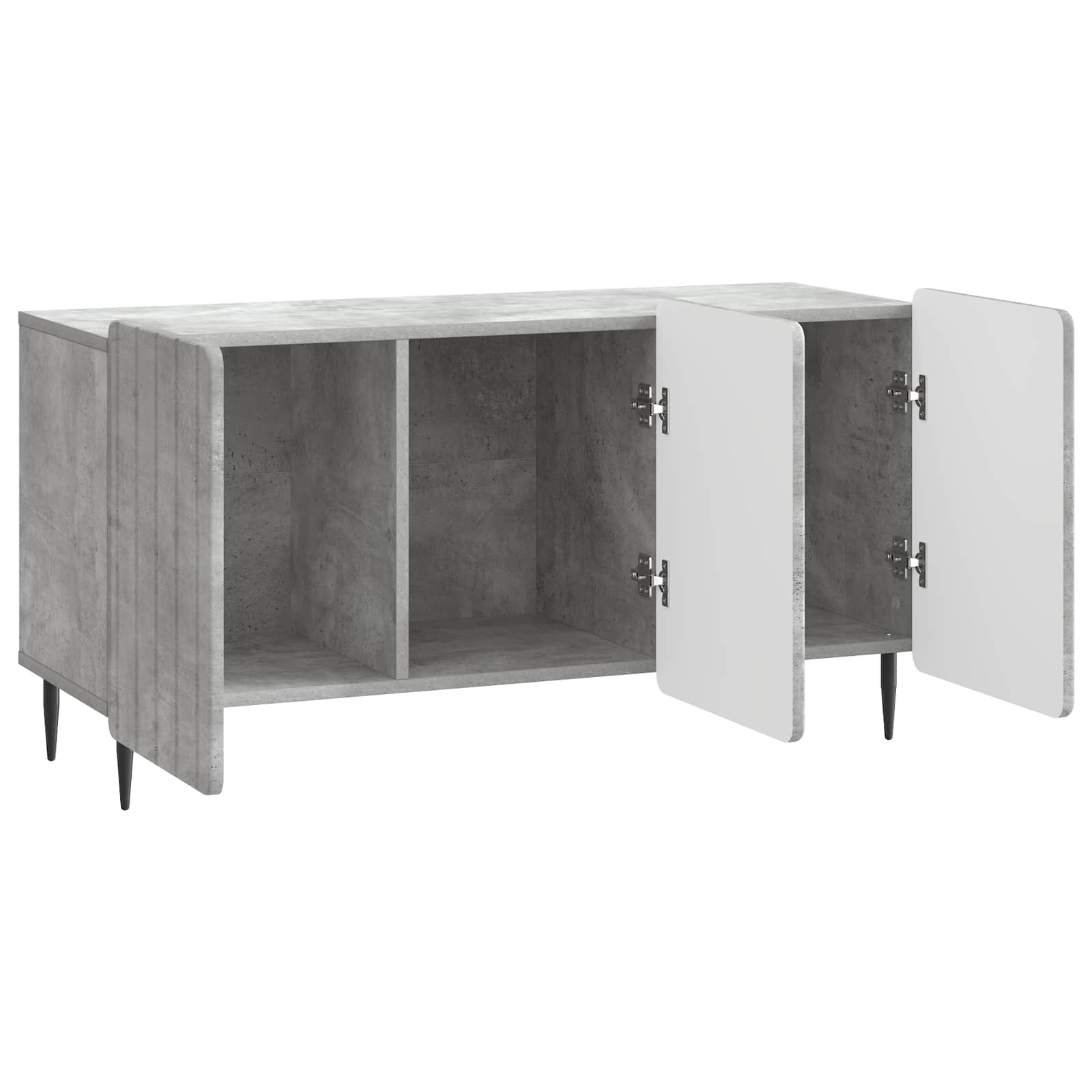 Meuble TV Gris béton 99 x 34,5 x 52 cm Bois d'ingénierie - XIOS