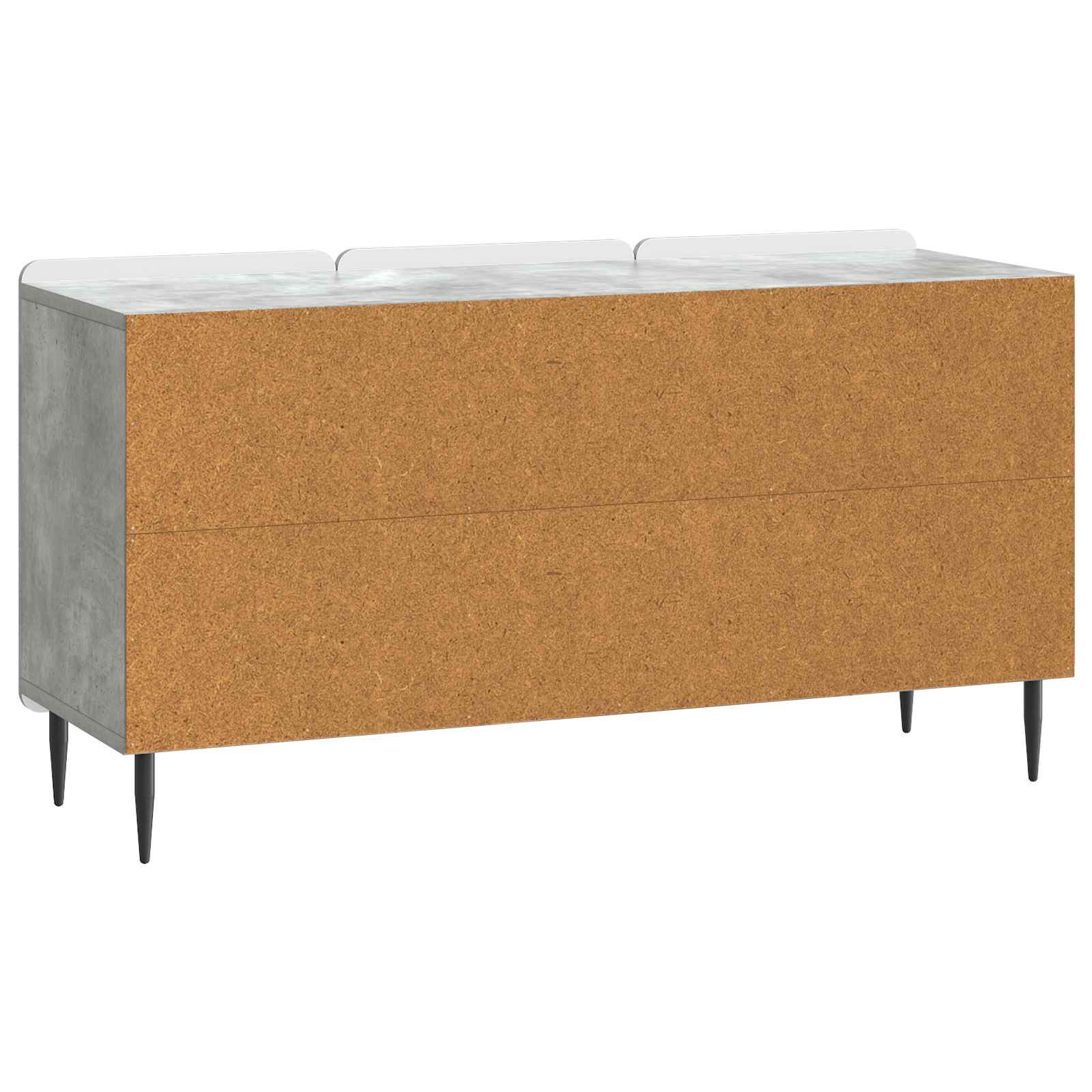 Meuble TV Gris béton 99 x 34,5 x 52 cm Bois d'ingénierie - XIOS