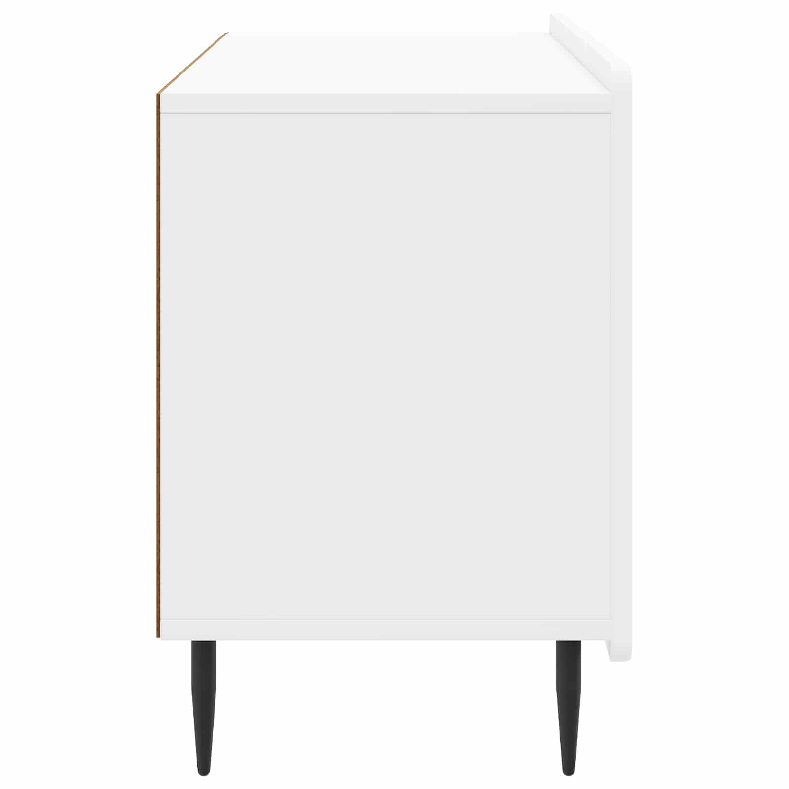Meuble TV Blanc brillant 99 x 34,5 x 52 cm Bois d'ingénierie - XIOS