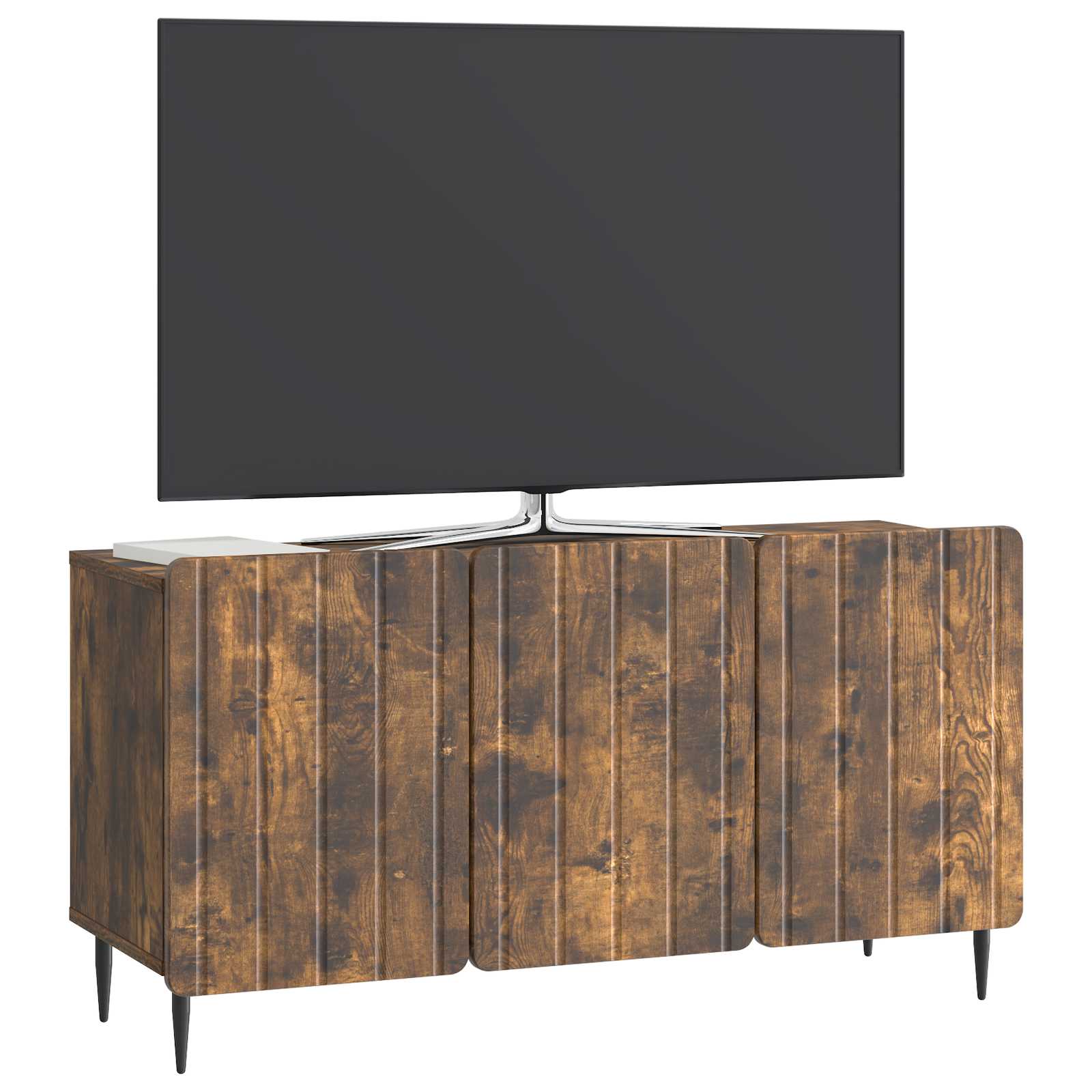 Meuble TV Chêne fumé 99 x 34,5 x 52 cm Bois d'ingénierie - XIOS