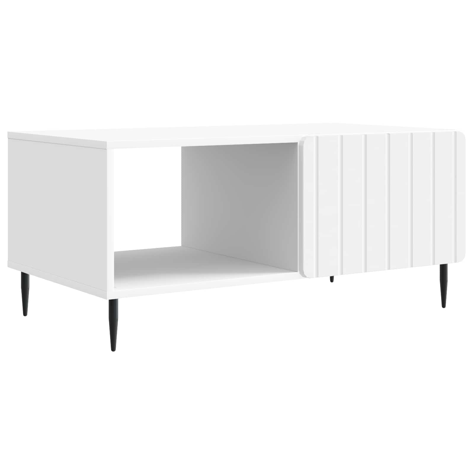 Table basse Blanc 90 x 50 x 40 cm Bois d'ingénierie - XIOS