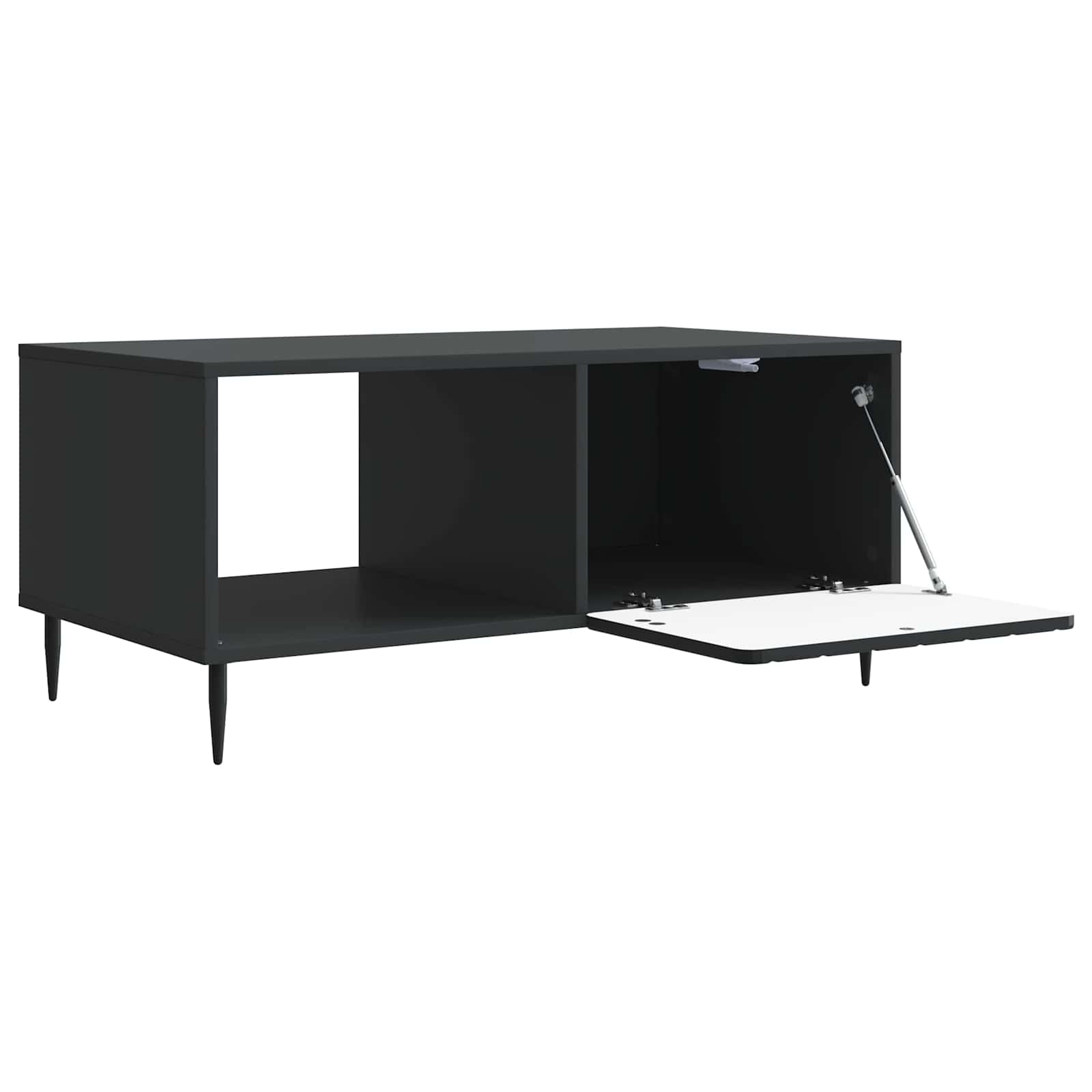 Table basse Noir 90 x 50 x 40 cm Bois d'ingénierie - XIOS