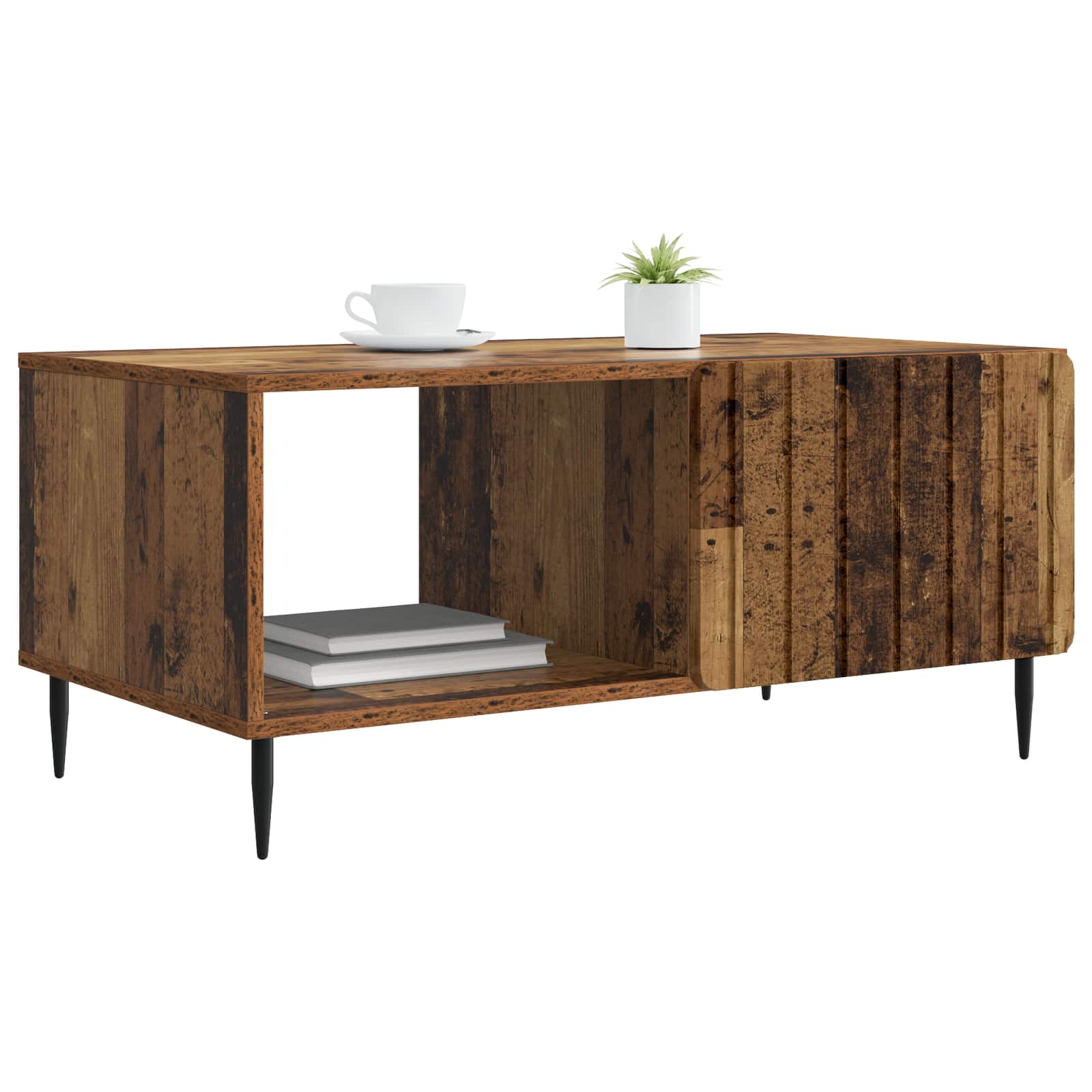 Table basse Bois ancien 90 x 50 x 40 cm Bois d'ingénierie - XIOS