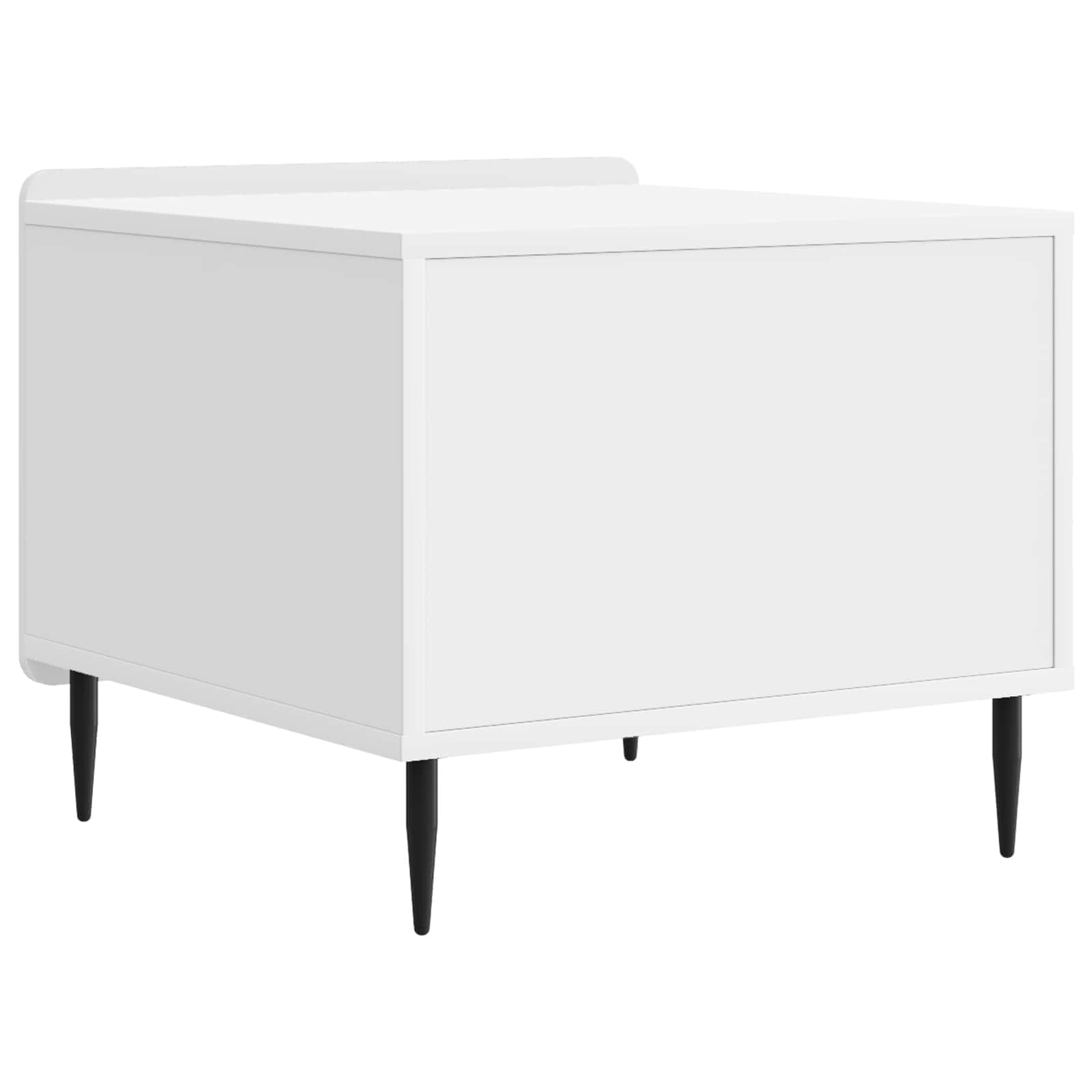 Table basse Blanc brillant 49 x 50 x 42 cm Bois d'ingénierie - XIOS