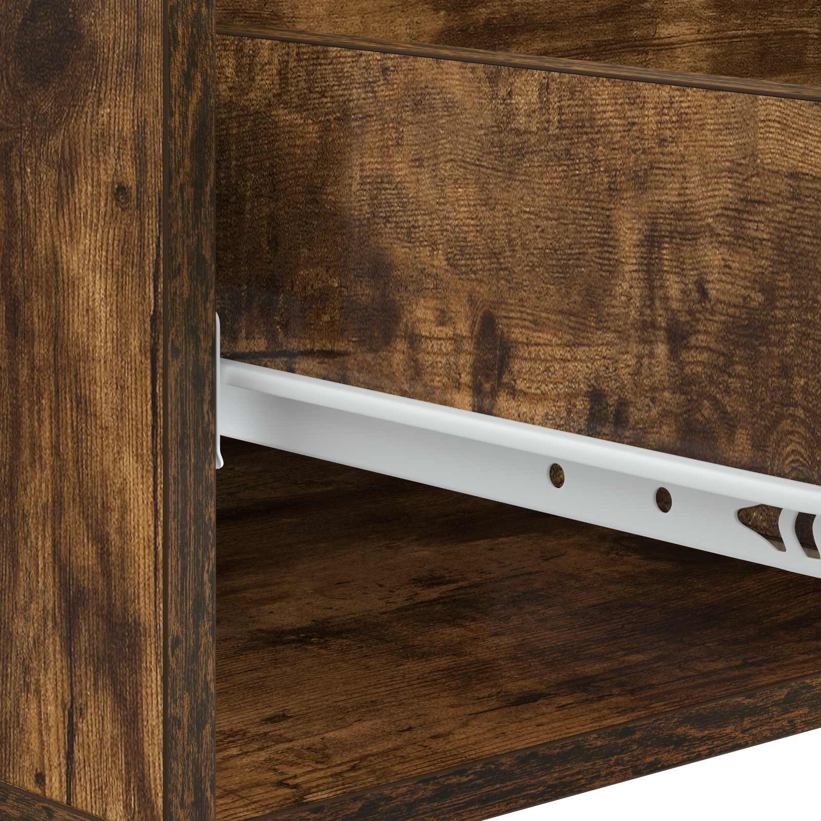 Table basse Chêne fumé 49 x 50 x 42 cm Bois d'ingénierie - XIOS