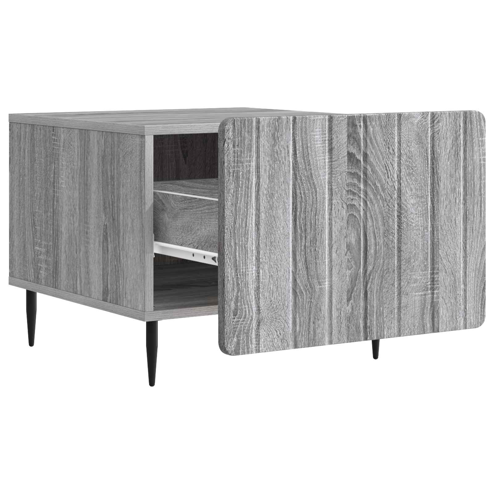 Table basse Sonoma gris 49 x 50 x 42 cm Bois d'ingénierie - XIOS