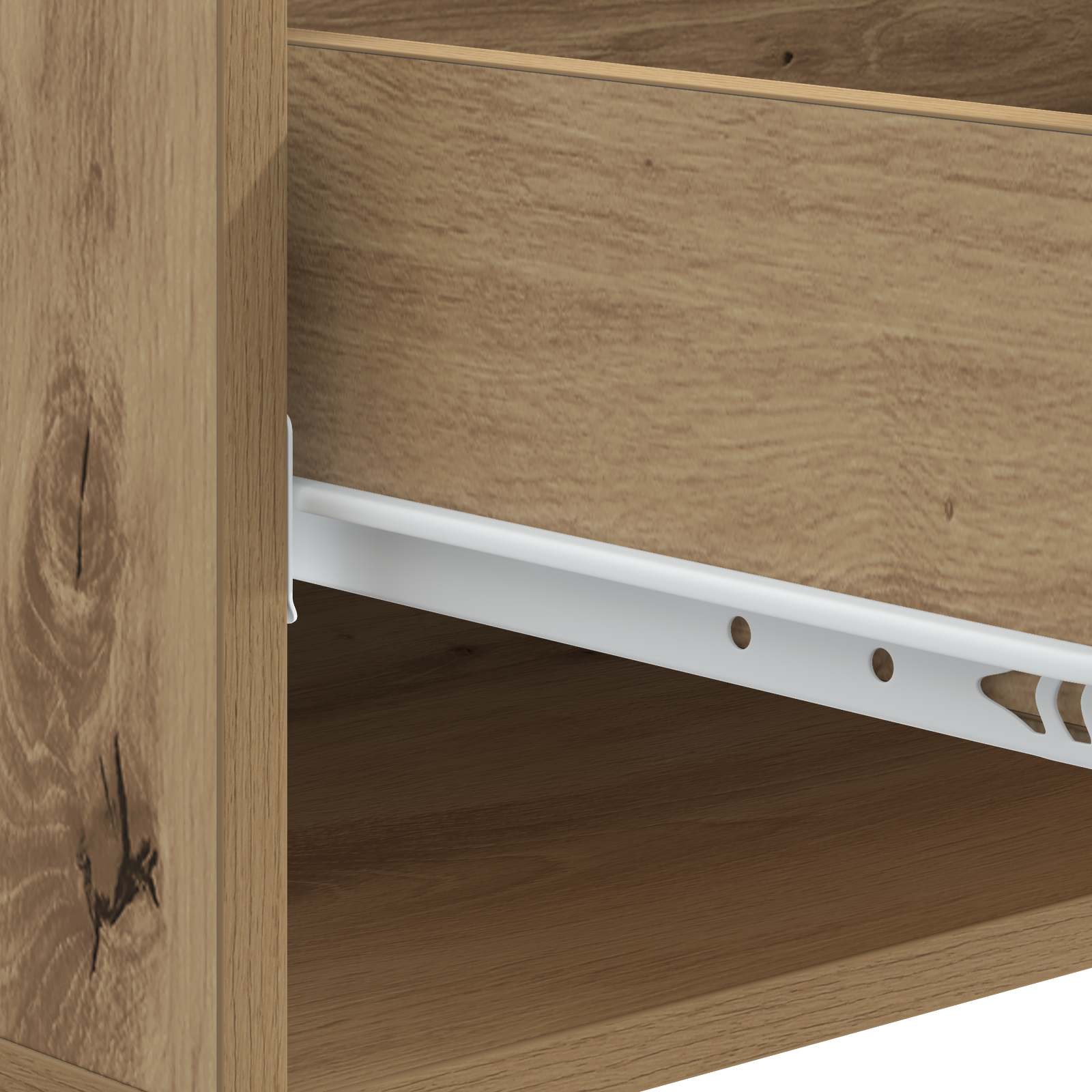 Table basse Chêne artisanal 49 x 50 x 42 cm Bois d'ingénierie - XIOS