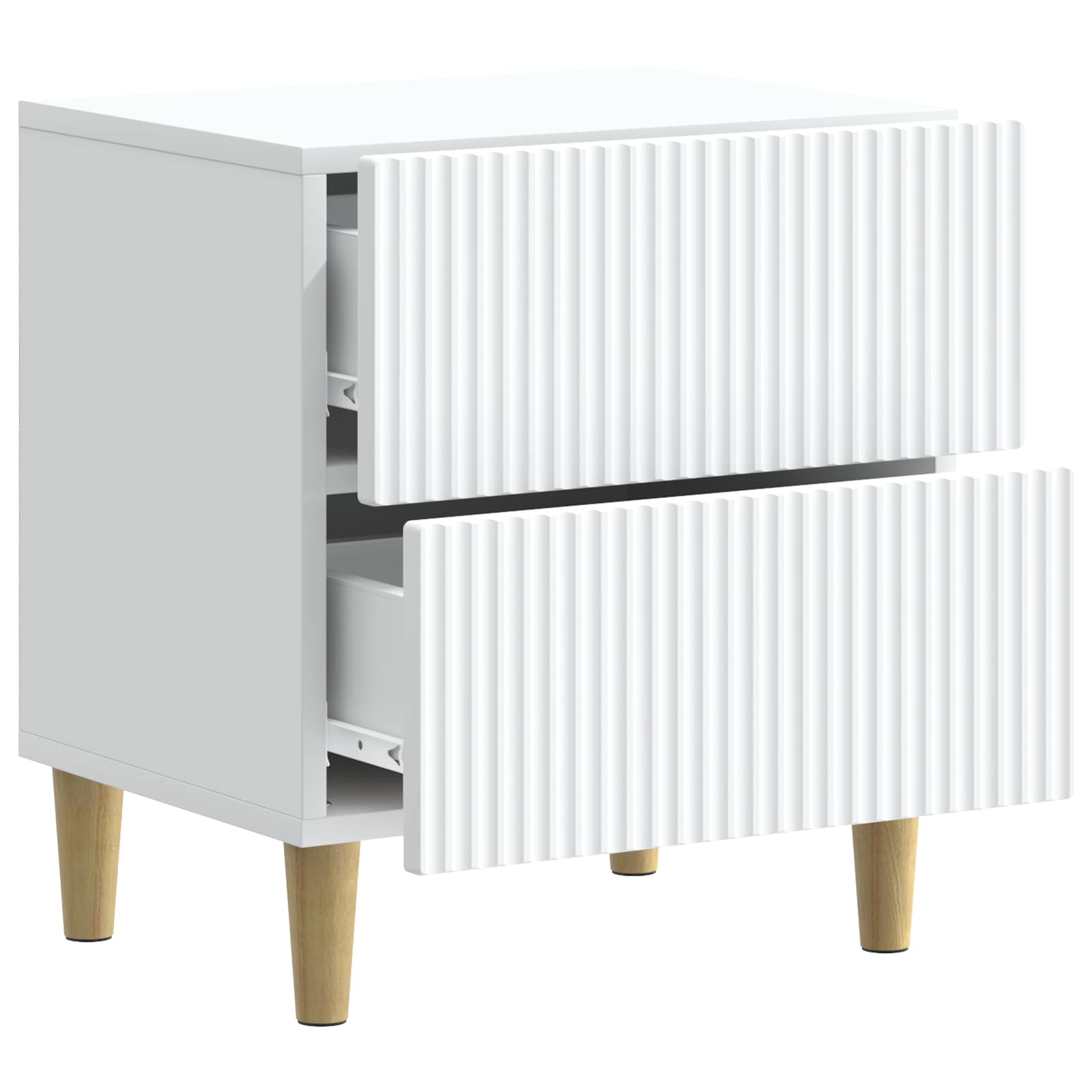 Cabinet de chevet Blanc 43 x 34,5 x 48 cm Bois d'ingénierie - XIOS