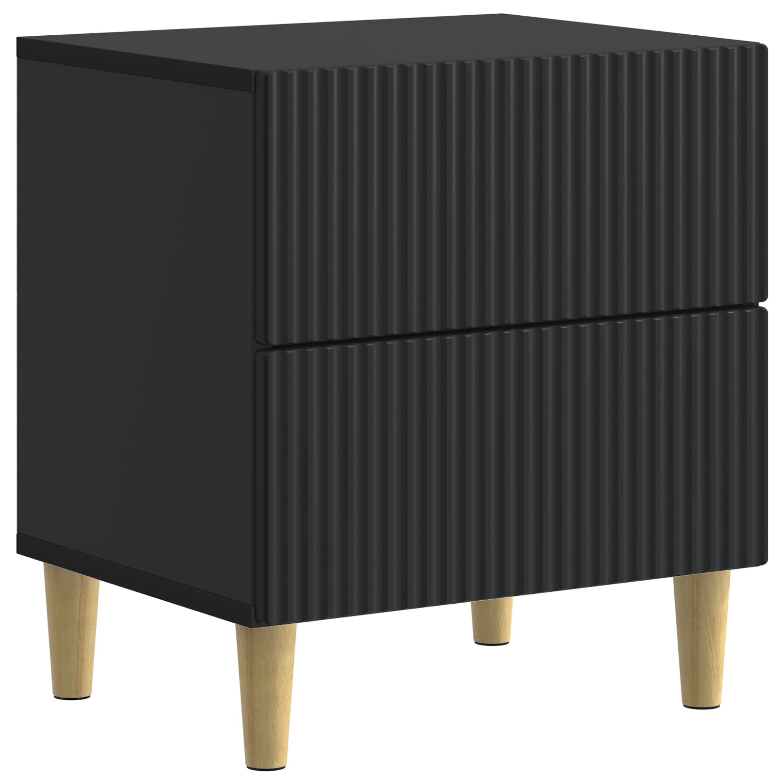 Cabinet de chevet Noir 43 x 34,5 x 48 cm Bois d'ingénierie - XIOS