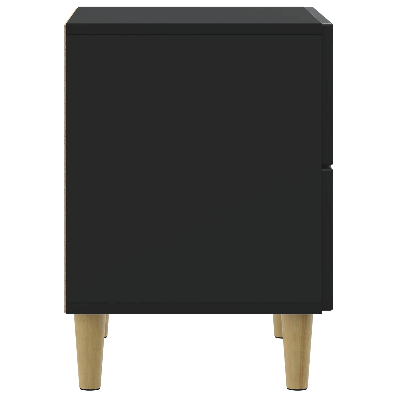 Cabinet de chevet avec tiroir 2 pcs Noir 43 x 34,5 x 48 cm - XIOS