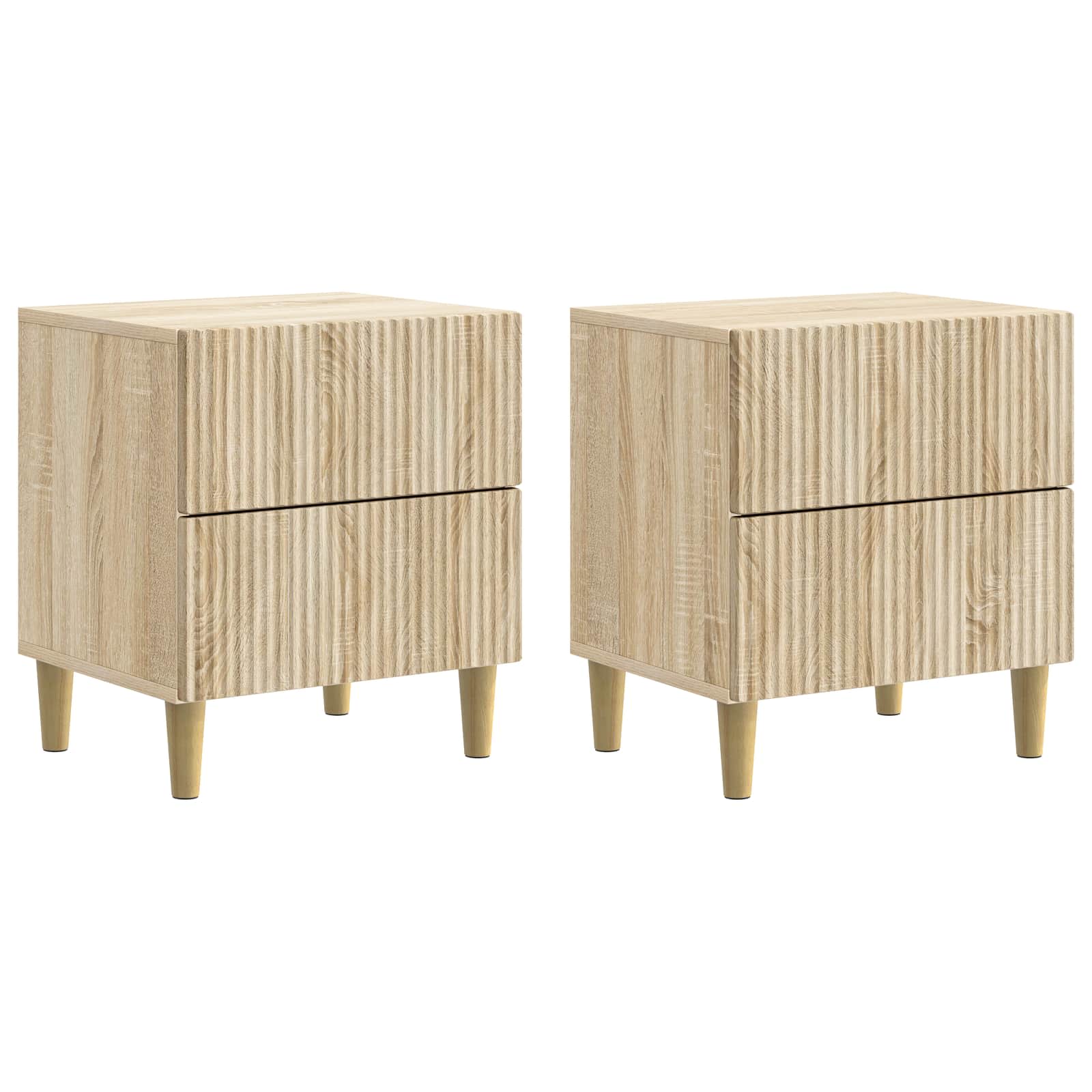 Cabinet de chevet 2 pcs Chêne Sonoma 43 x 34,5 x 48 cm - XIOS