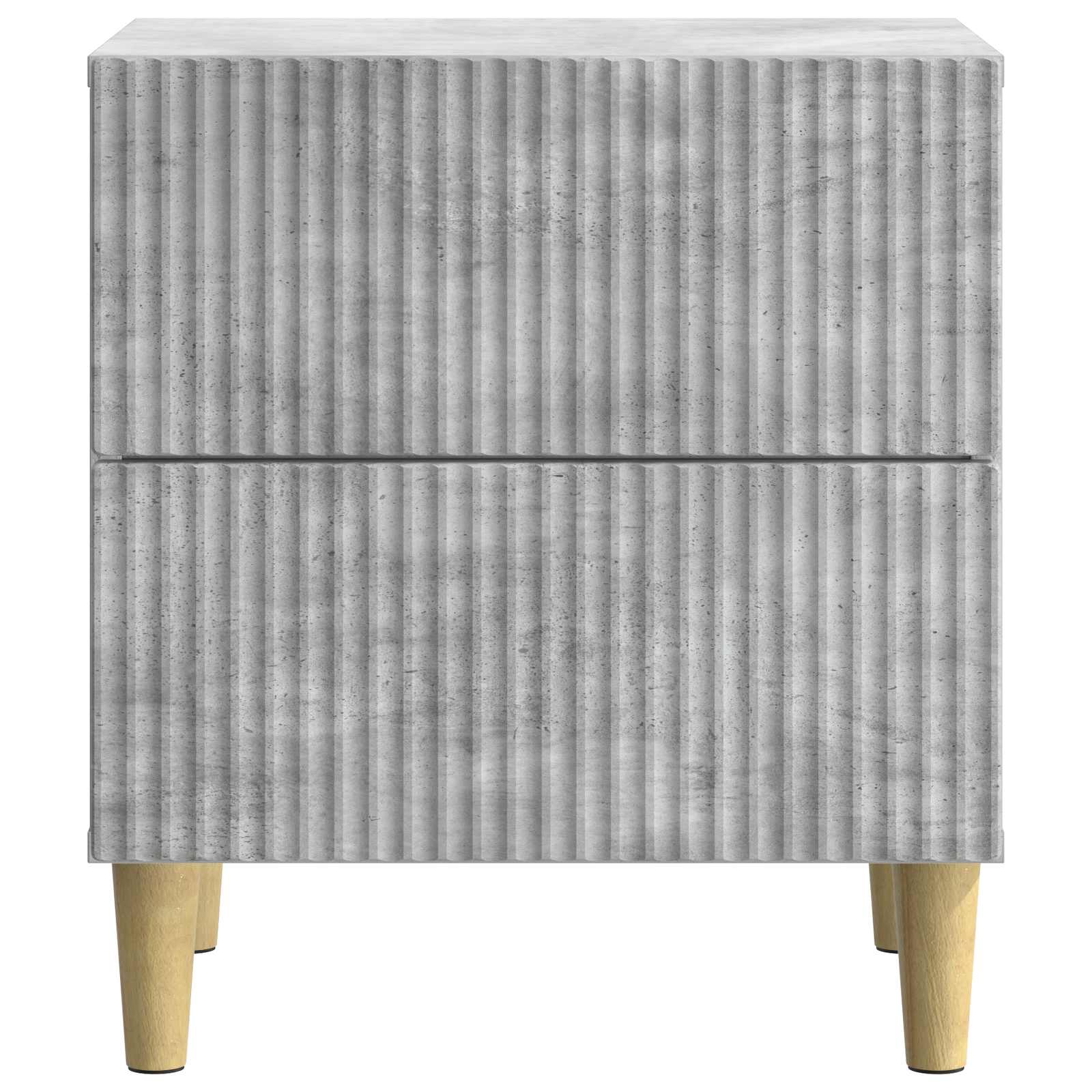 Cabinet de chevet avec tiroir Gris béton 43 x 34,5 x 48 cm - XIOS