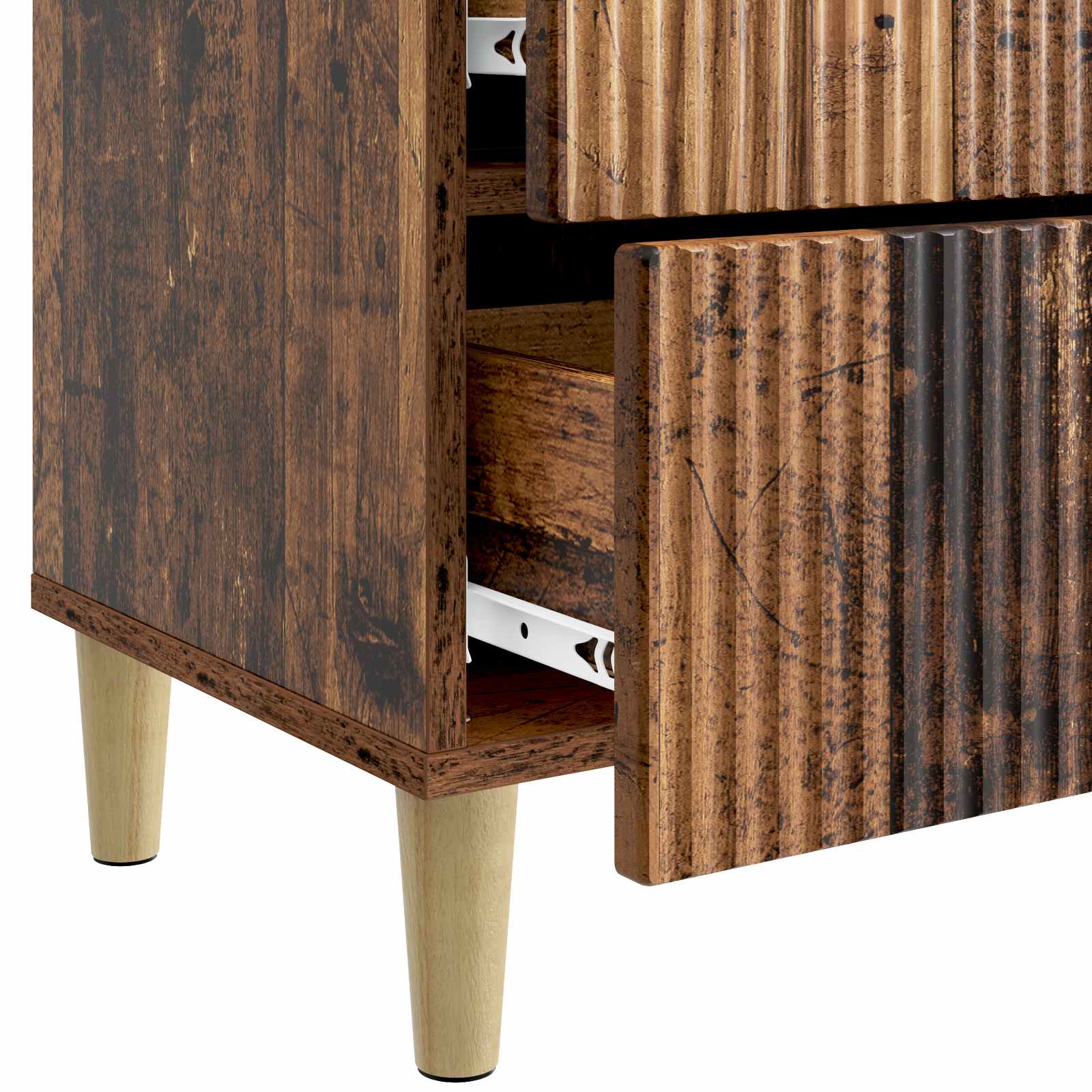 Cabinet de chevet 2 pcs Bois ancien 43 x 34,5 x 48 cm - XIOS