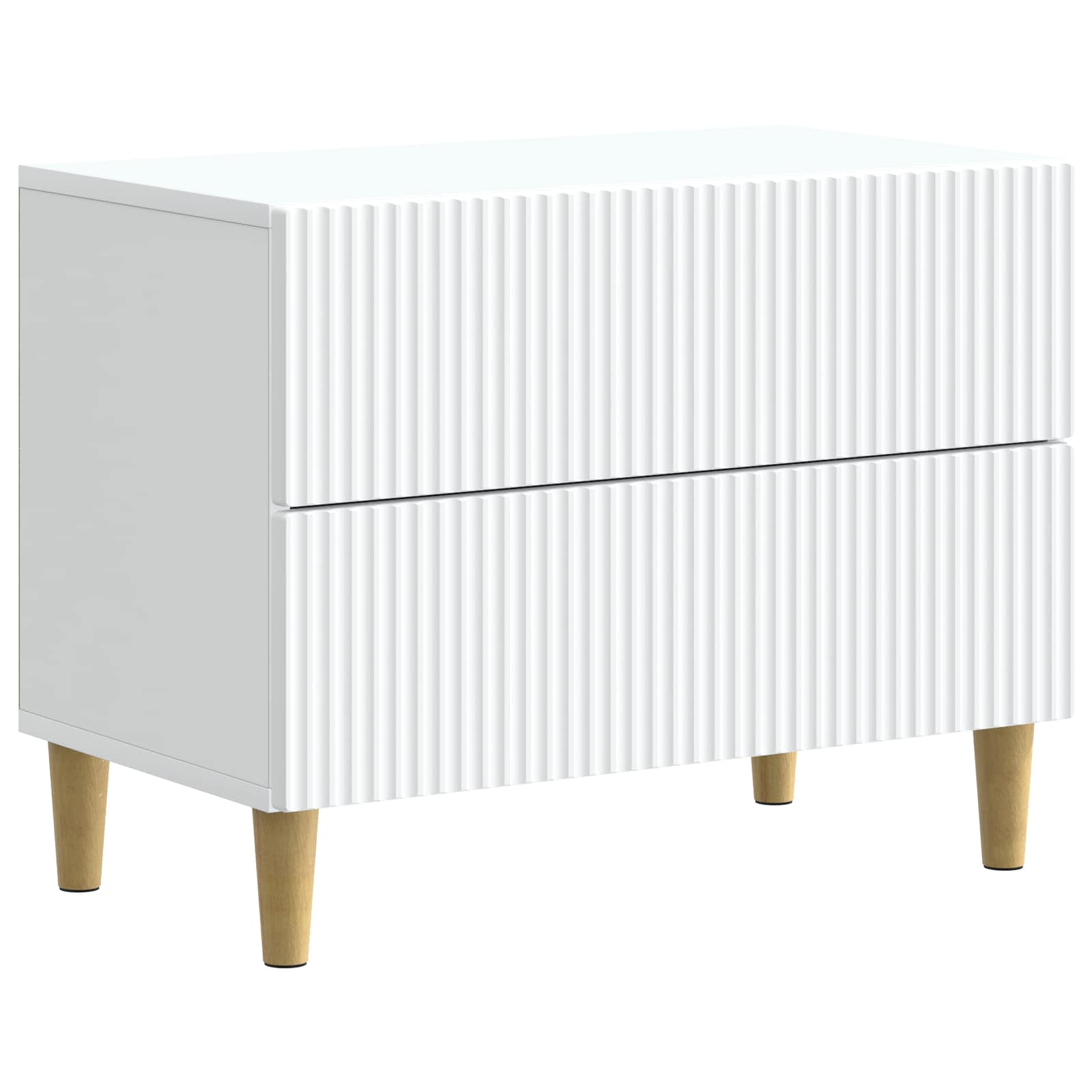 Cabinet de chevet Blanc 62 x 34,5 x 48 cm Bois d'ingénierie - XIOS