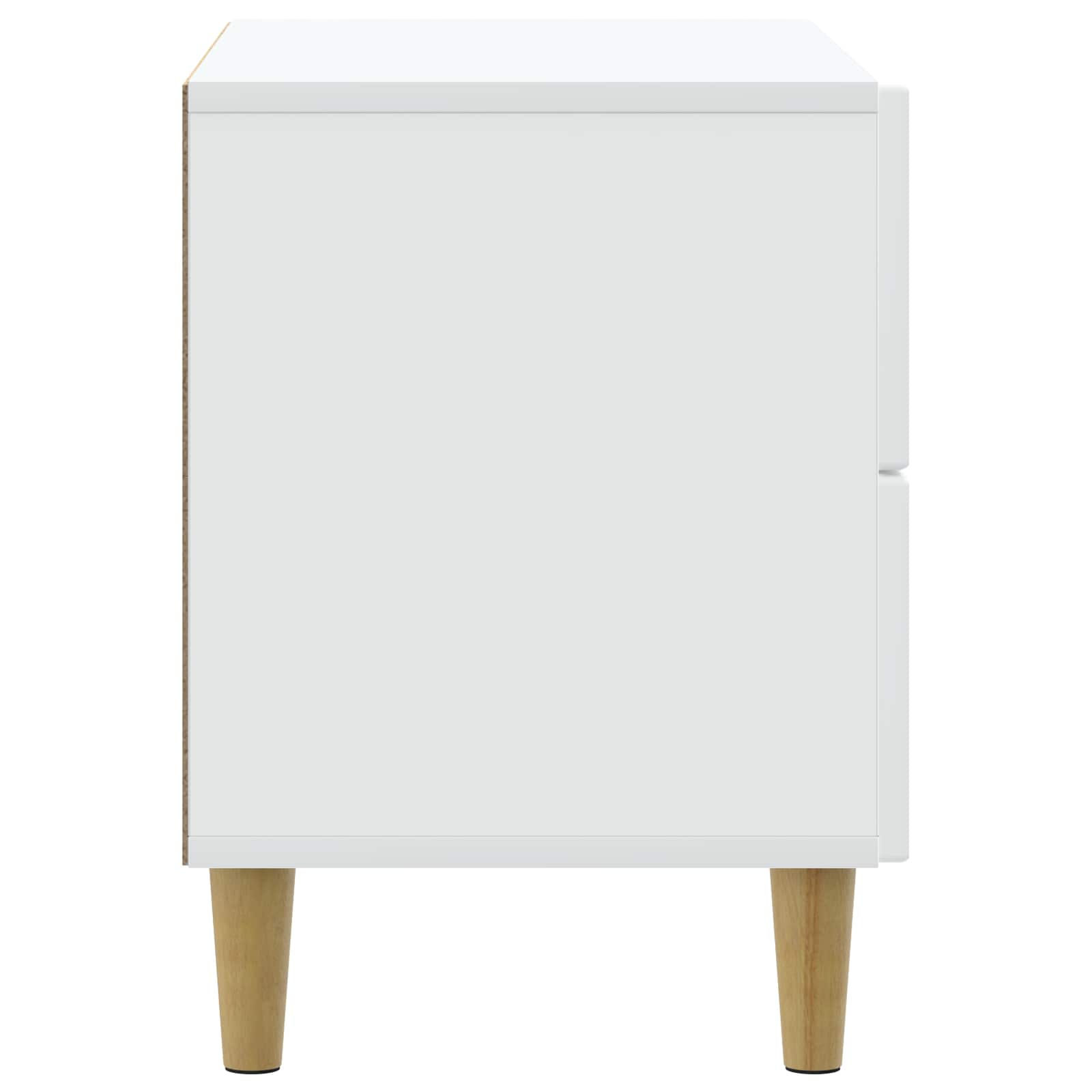 Cabinet de chevet Blanc 62 x 34,5 x 48 cm Bois d'ingénierie - XIOS