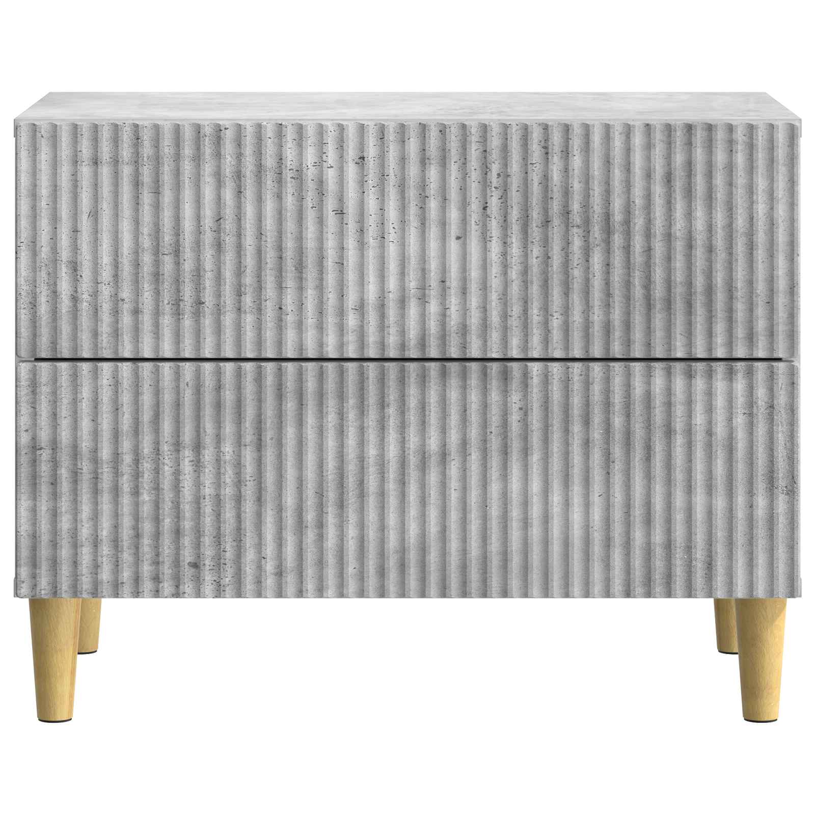 Cabinet de chevet avec tiroir Gris béton 62 x 34,5 x 48 cm - XIOS