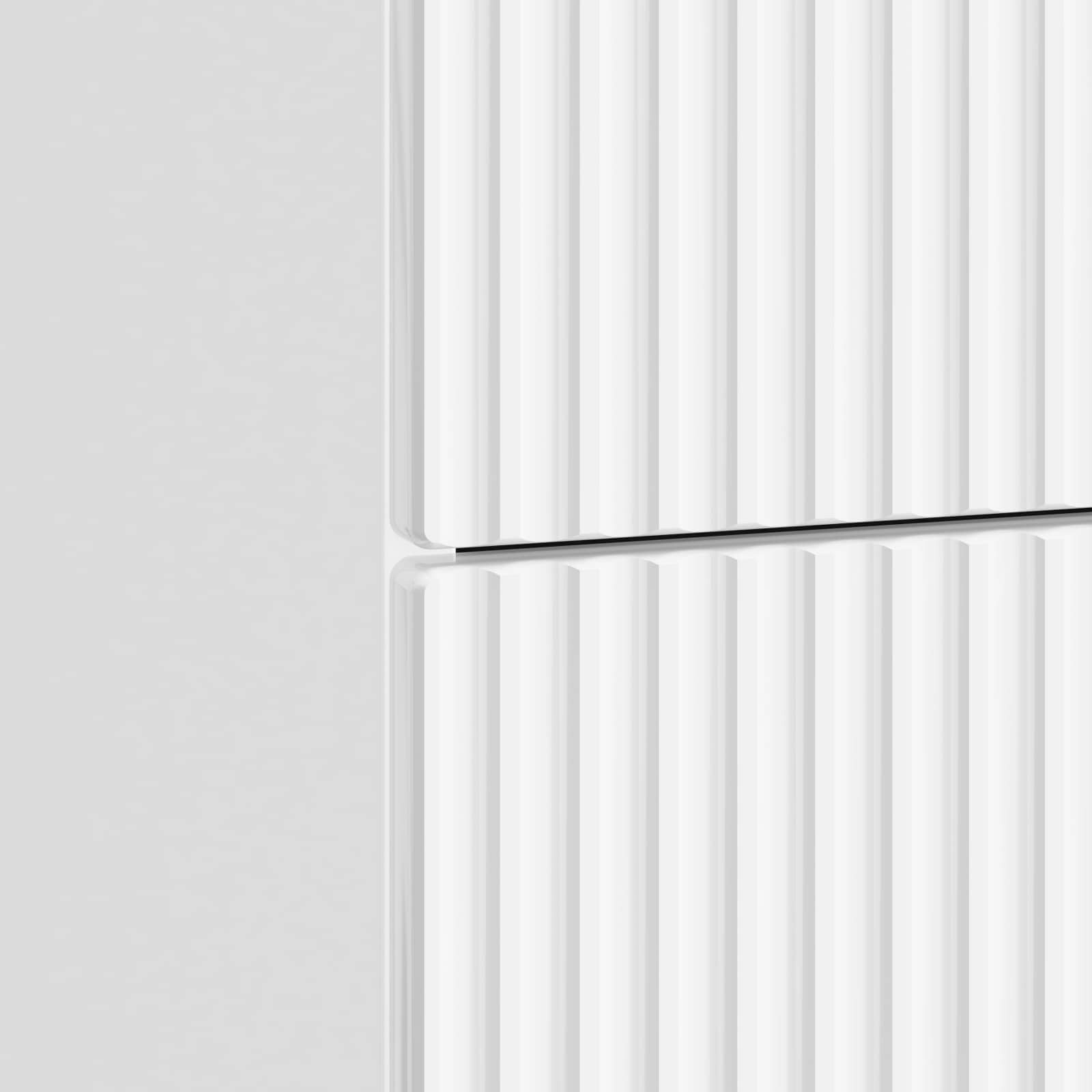 Cabinet de chevet avec tiroir Blanc brillant 62 x 34,5 x 48 cm - XIOS