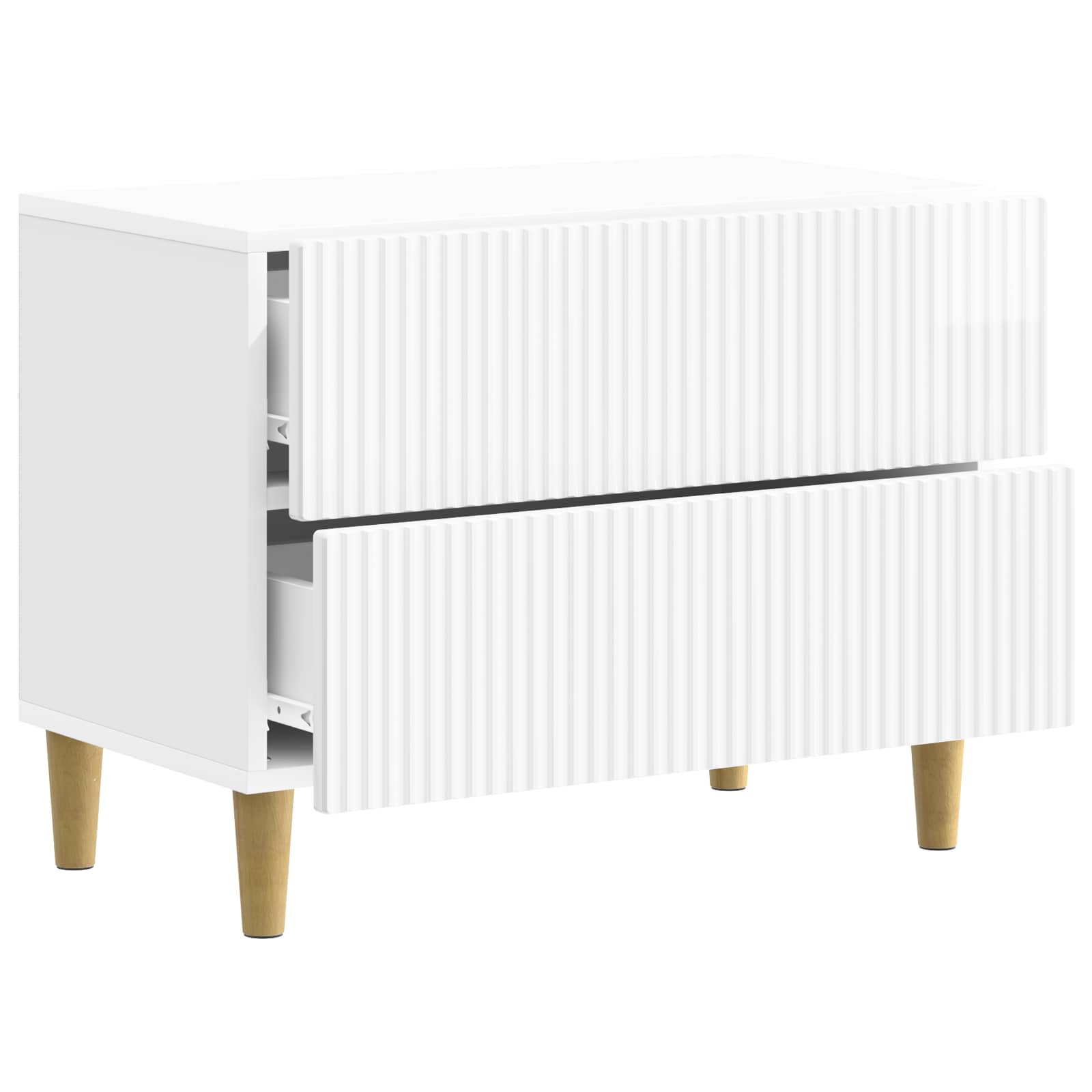 Cabinet de chevet avec tiroir Blanc brillant 62 x 34,5 x 48 cm - XIOS