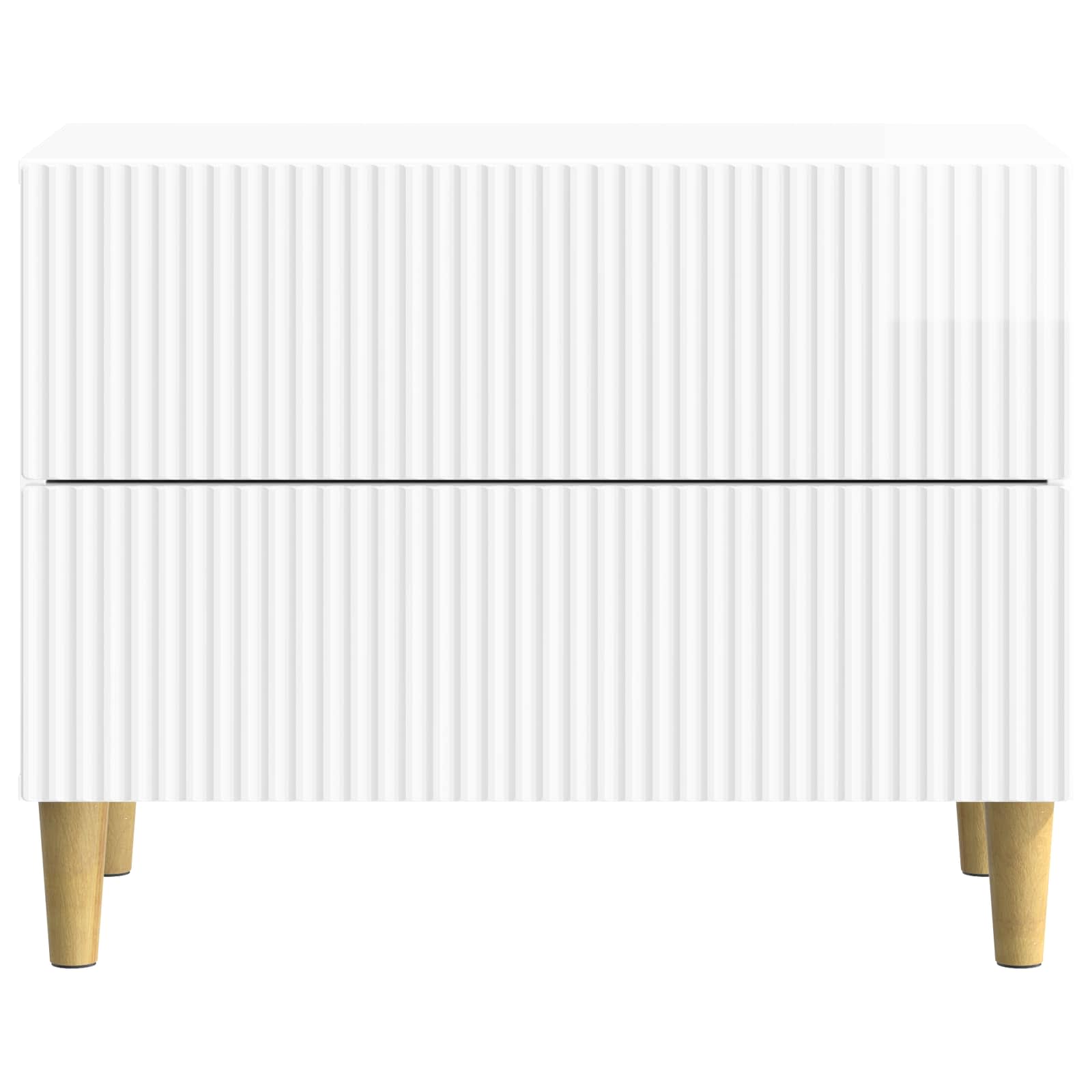Cabinet de chevet avec tiroir Blanc brillant 62 x 34,5 x 48 cm - XIOS