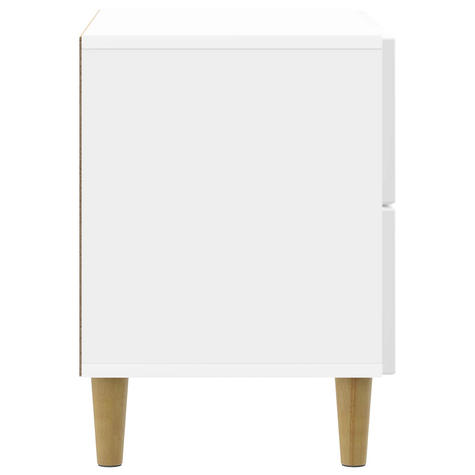 Cabinet de chevet avec tiroir Blanc brillant 62 x 34,5 x 48 cm - XIOS