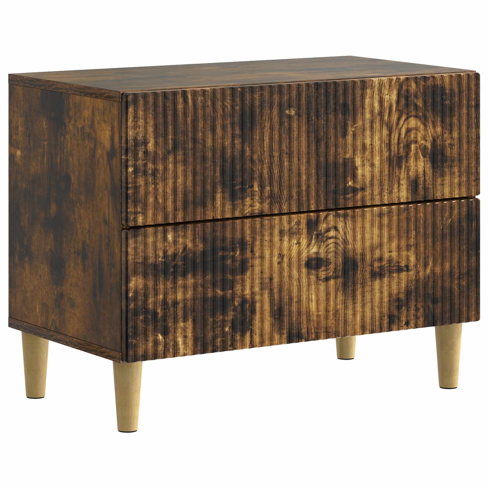 Cabinet de chevet avec tiroir Chêne fumé 62 x 34,5 x 48 cm - XIOS