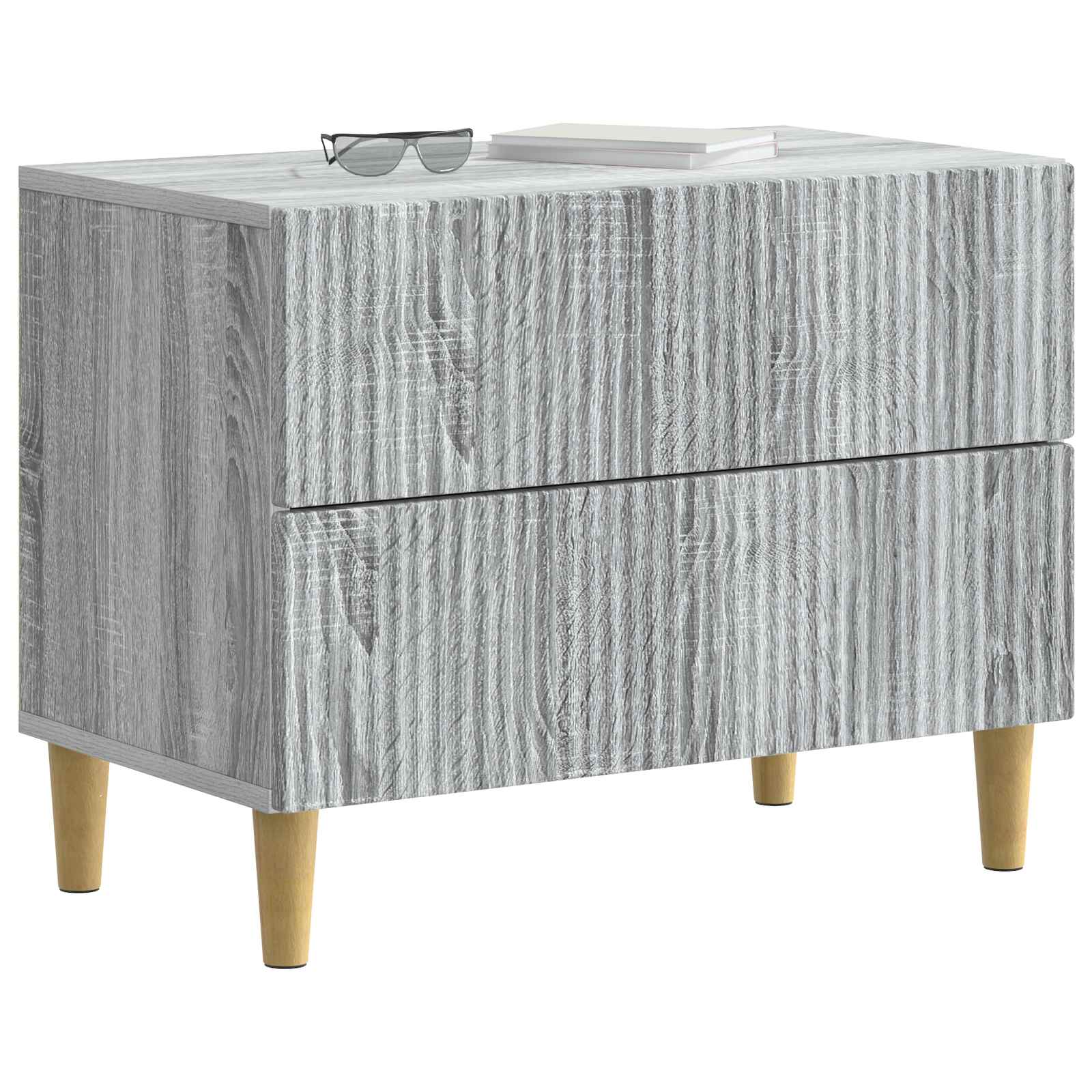 Cabinet de chevet avec tiroir Sonoma gris 62 x 34,5 x 48 cm - XIOS