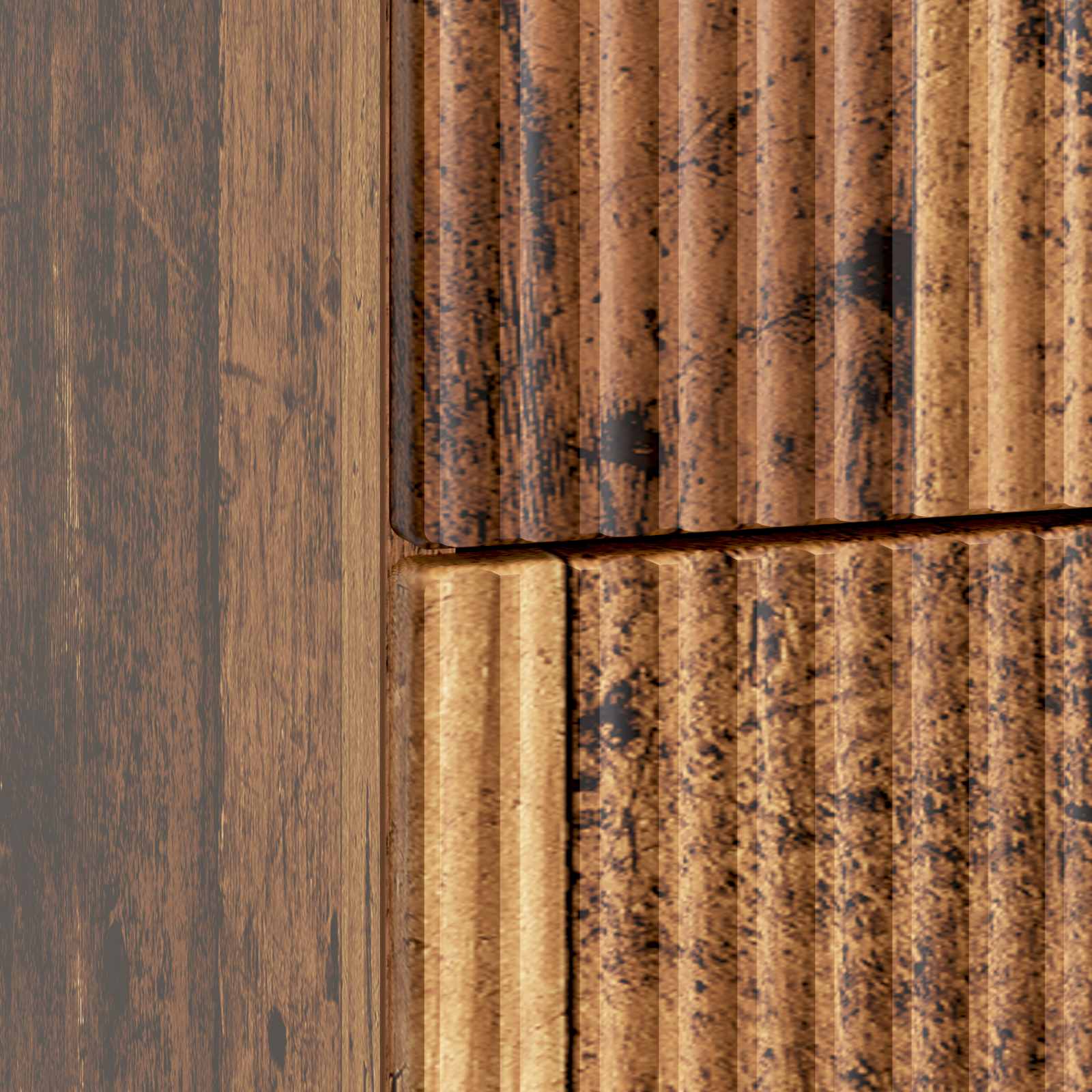Cabinet de chevet avec tiroir Bois ancien 62 x 34,5 x 48 cm - XIOS