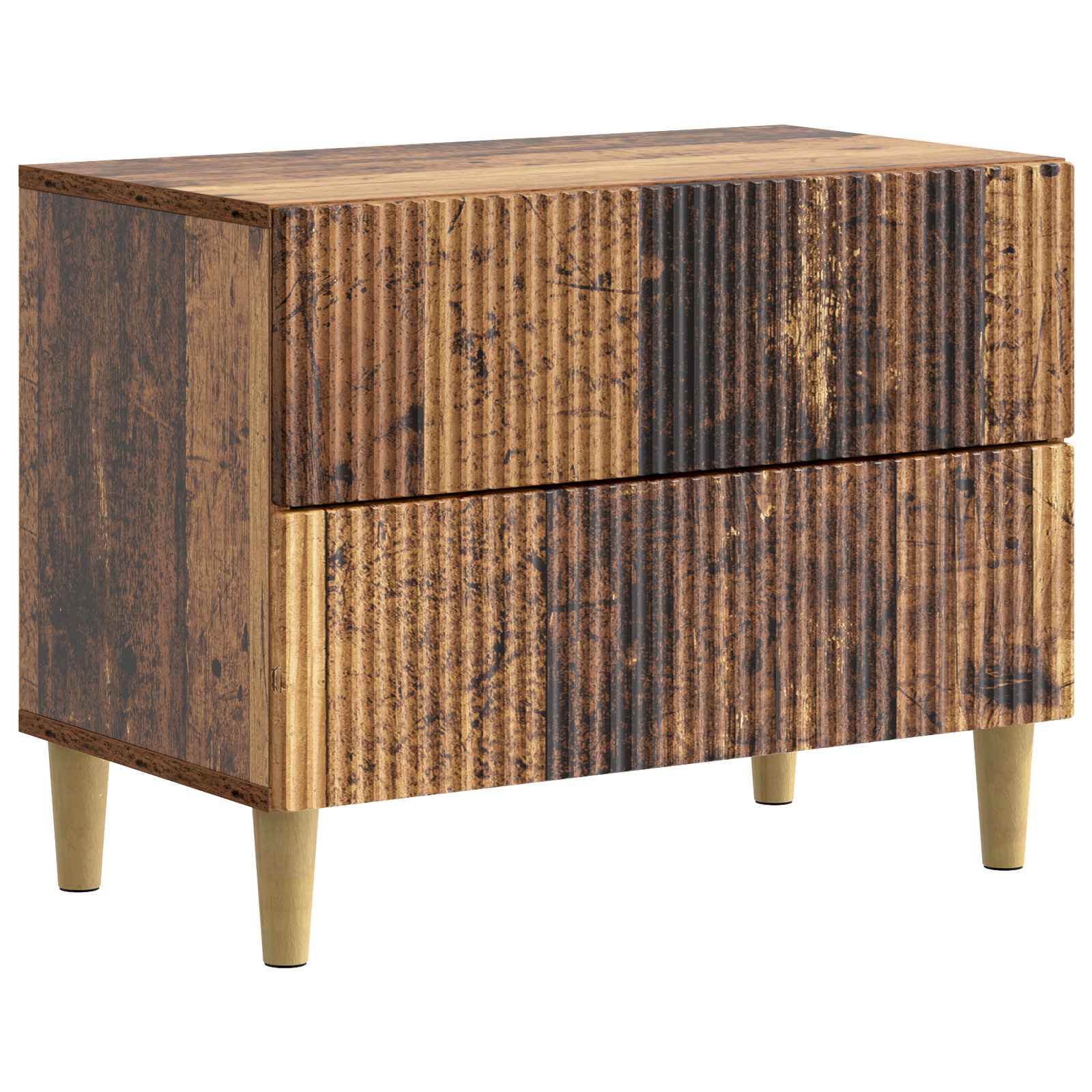 Cabinet de chevet avec tiroir Bois ancien 62 x 34,5 x 48 cm - XIOS