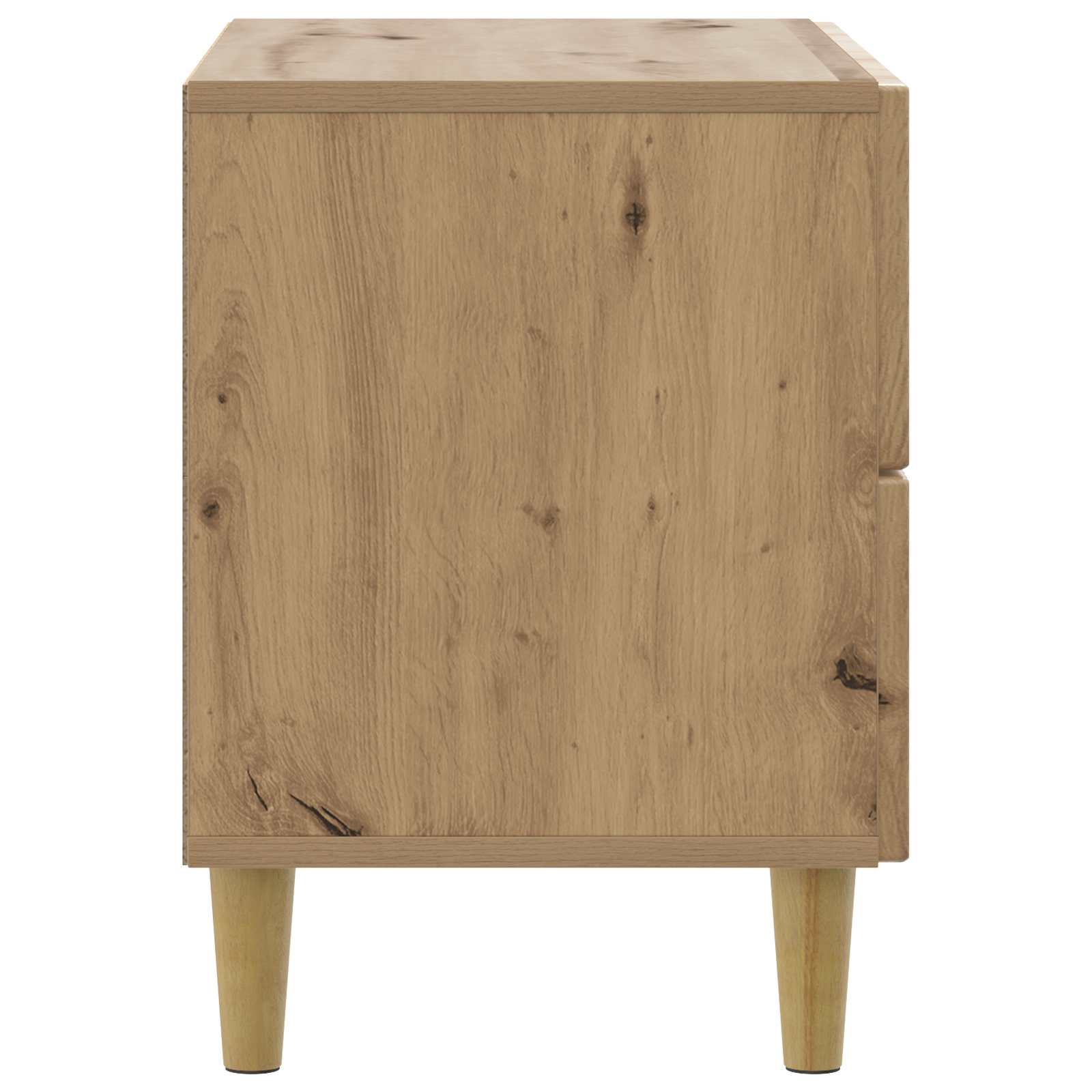 Cabinet de chevet avec tiroir Chêne artisanal 62 x 34,5 x 48 cm - XIOS