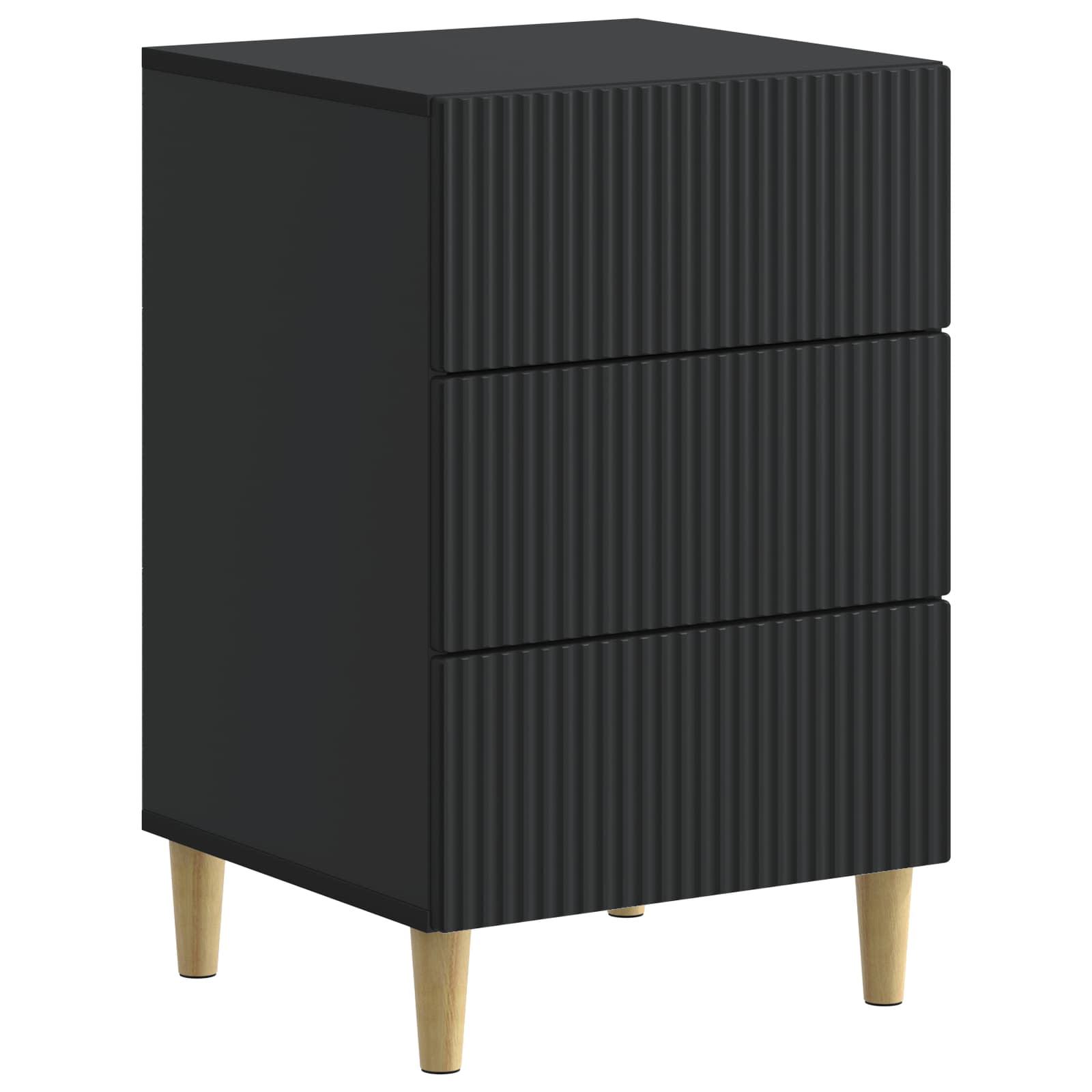 Cabinet de chevet Noir 43 x 41 x 66,5 cm Bois d'ingénierie - XIOS