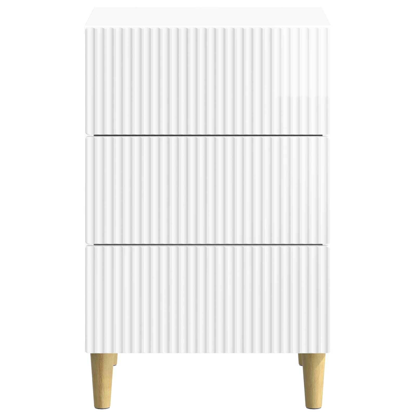 Cabinet de chevet avec tiroir Blanc brillant 43 x 41 x 66,5 cm - XIOS
