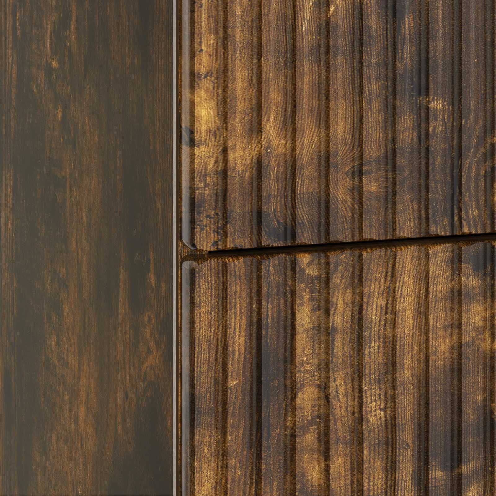 Cabinet de chevet avec tiroir Chêne fumé 43 x 41 x 66,5 cm - XIOS