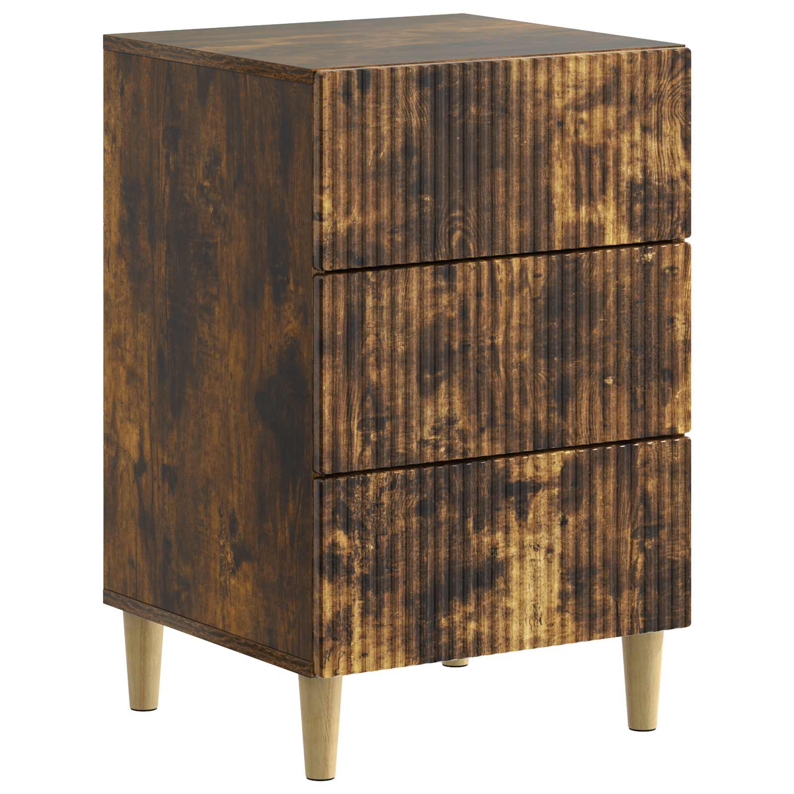 Cabinet de chevet avec tiroir Chêne fumé 43 x 41 x 66,5 cm - XIOS