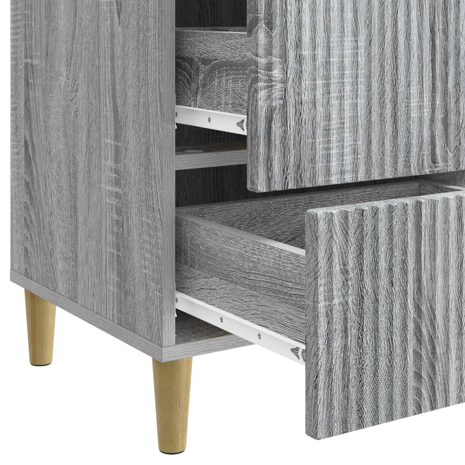 Cabinet de chevet avec tiroir Sonoma gris 43 x 41 x 66,5 cm - XIOS