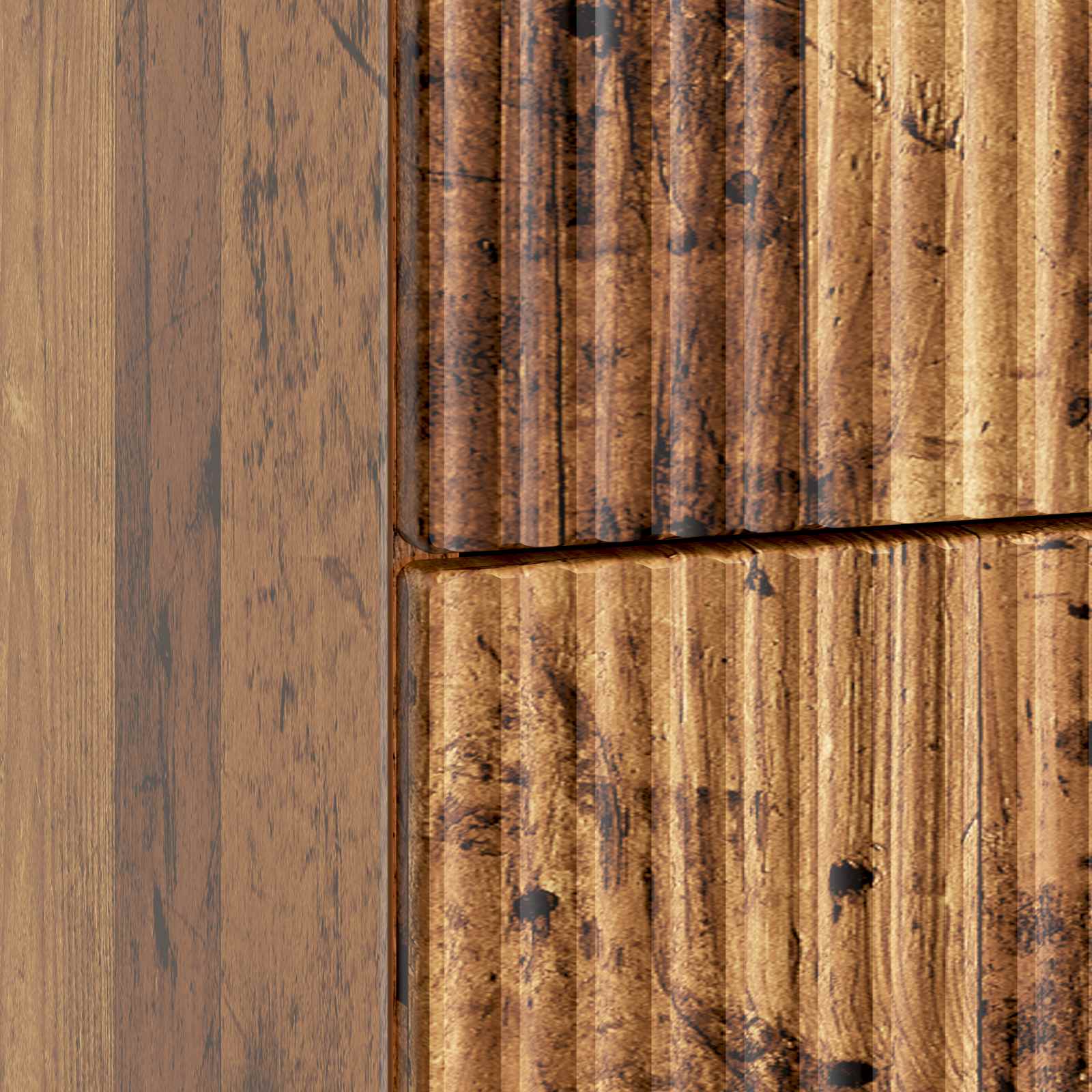 Cabinet de chevet avec tiroir Bois ancien 43 x 41 x 66,5 cm - XIOS