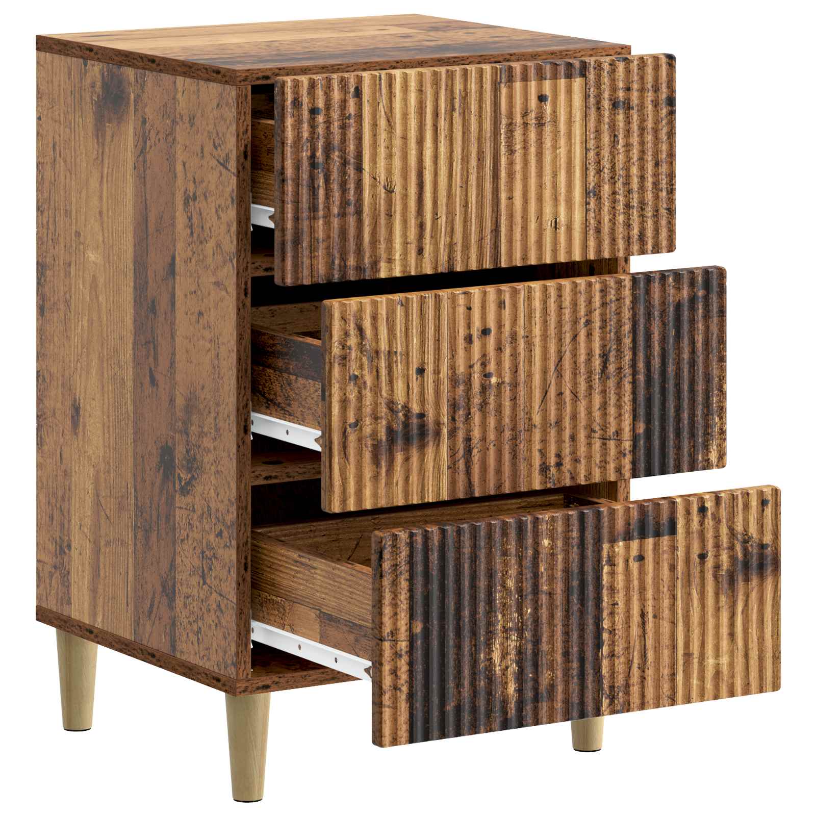 Cabinet de chevet avec tiroir Bois ancien 43 x 41 x 66,5 cm - XIOS