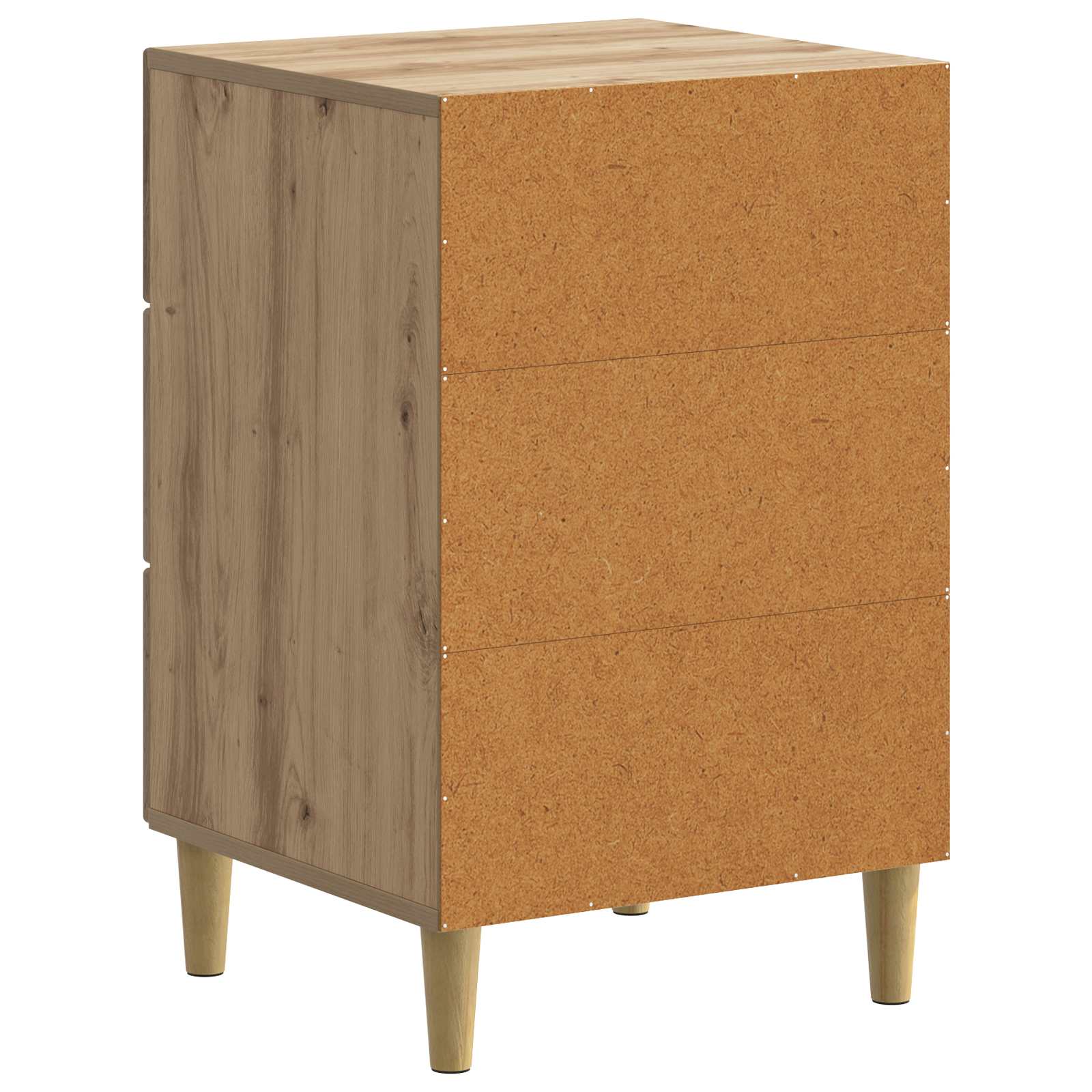 Cabinet de chevet avec tiroir Chêne artisanal 43 x 41 x 66,5 cm - XIOS