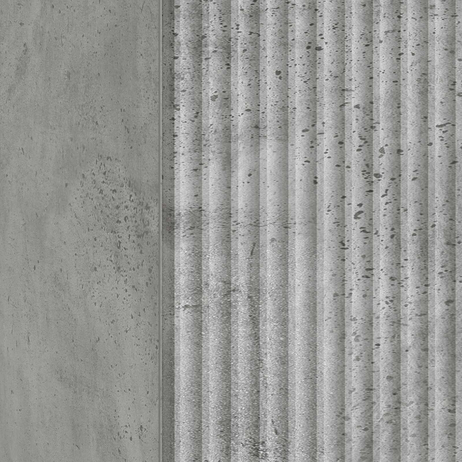 Cabinet de chevet Gris béton 43 x 34,5 x 50 cm - XIOS