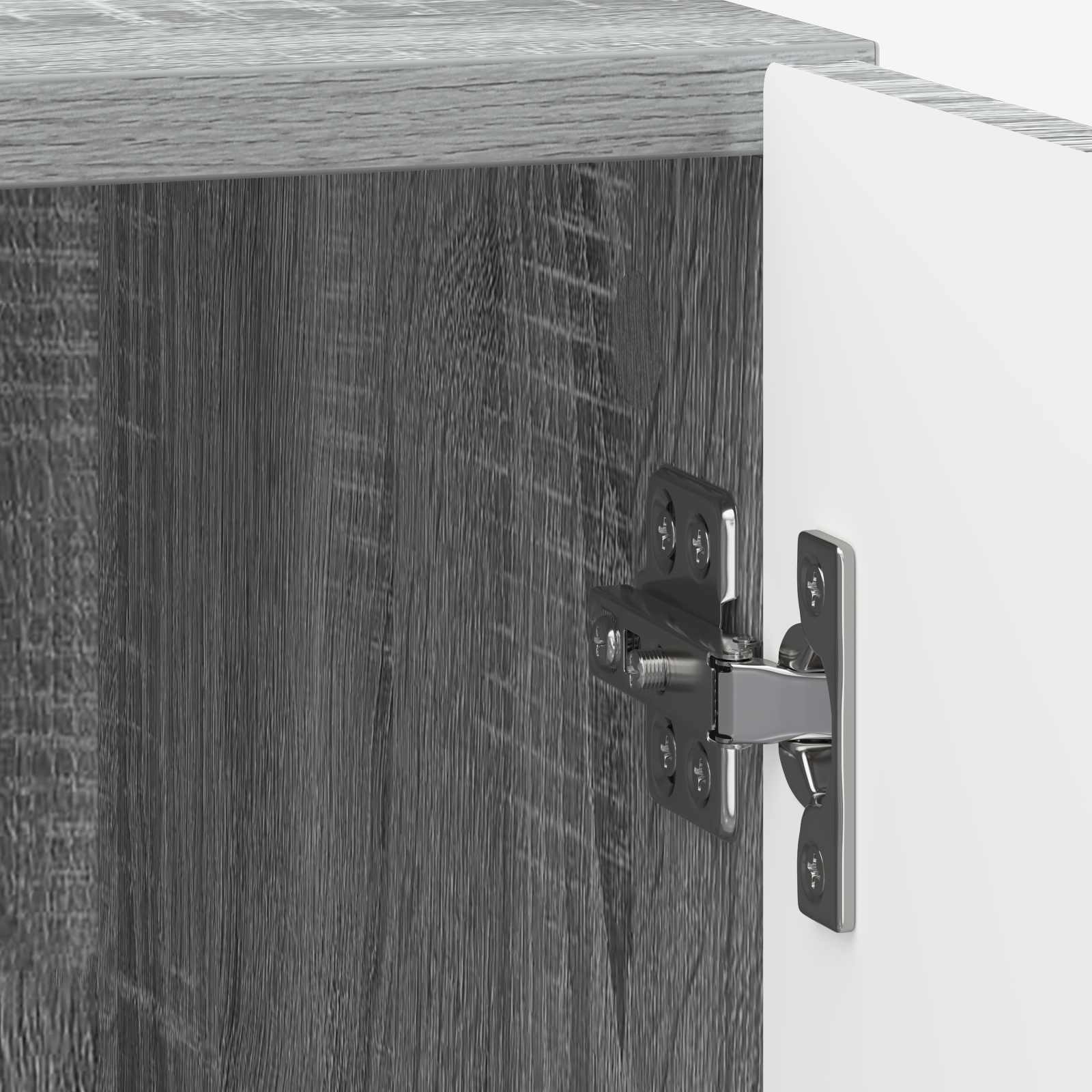 Cabinet de chevet 2 pcs Sonoma gris 43 x 34,5 x 50 cm - XIOS