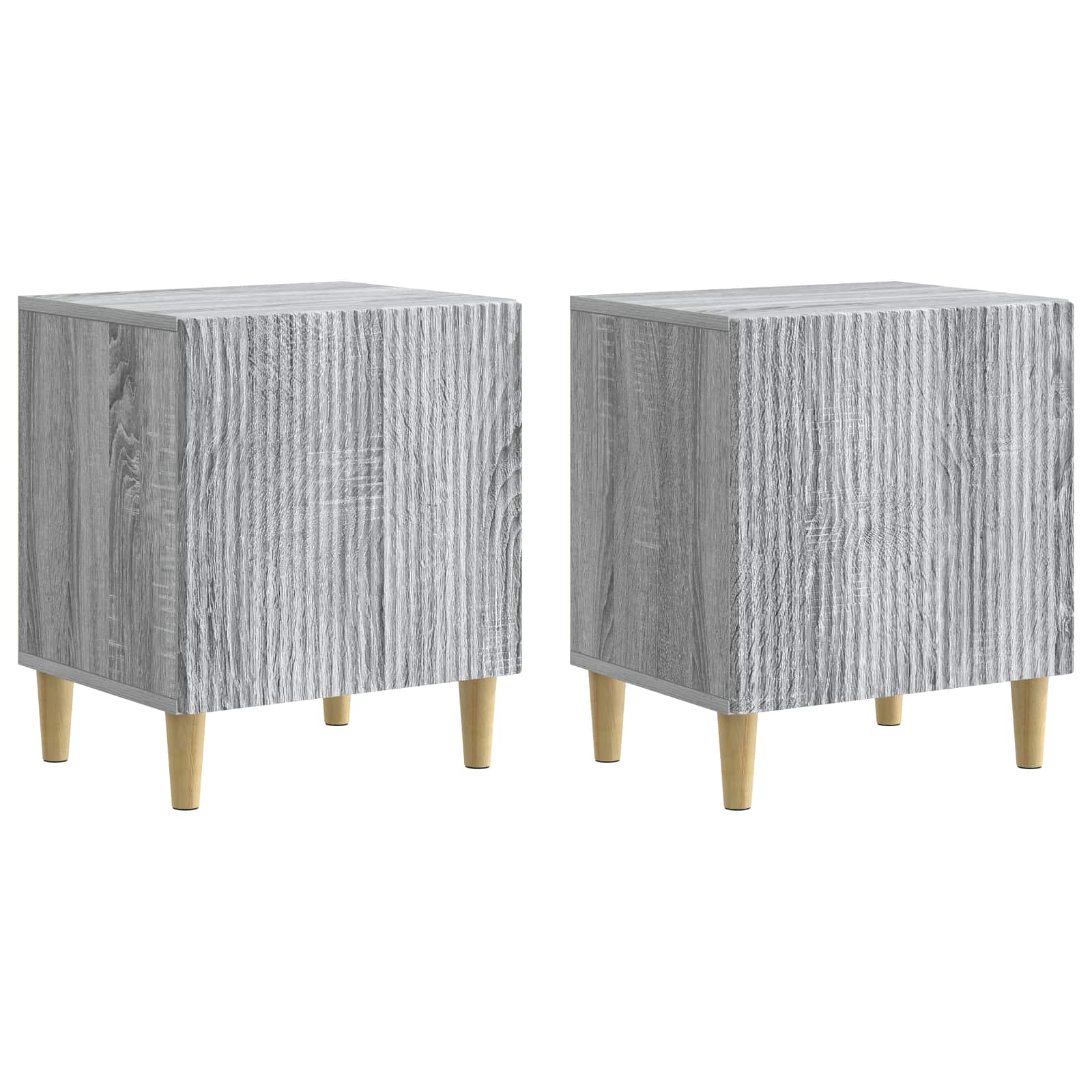 Cabinet de chevet 2 pcs Sonoma gris 43 x 34,5 x 50 cm - XIOS