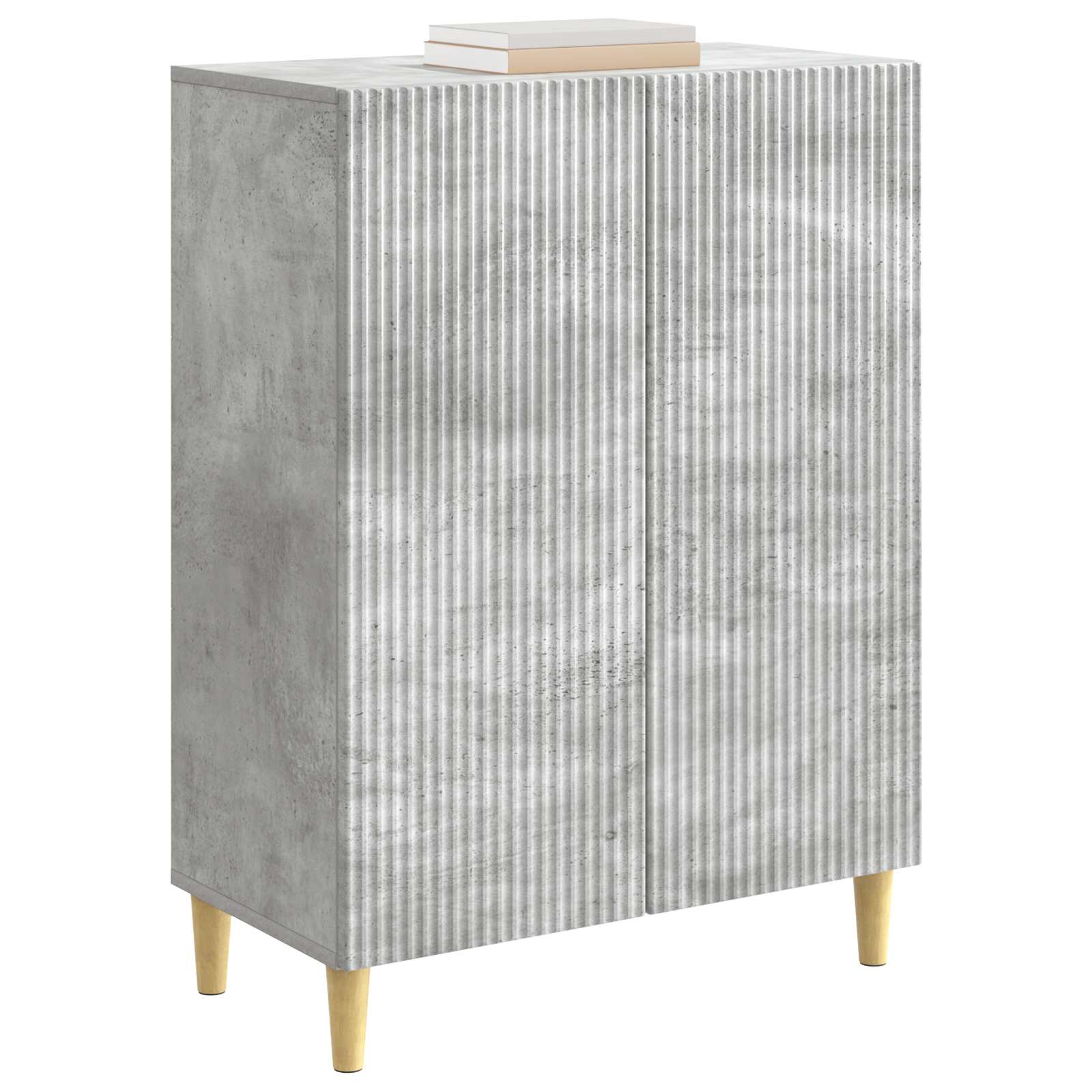 Buffet Gris béton 66 x 34,5 x 90 cm Bois d'ingénierie - XIOS