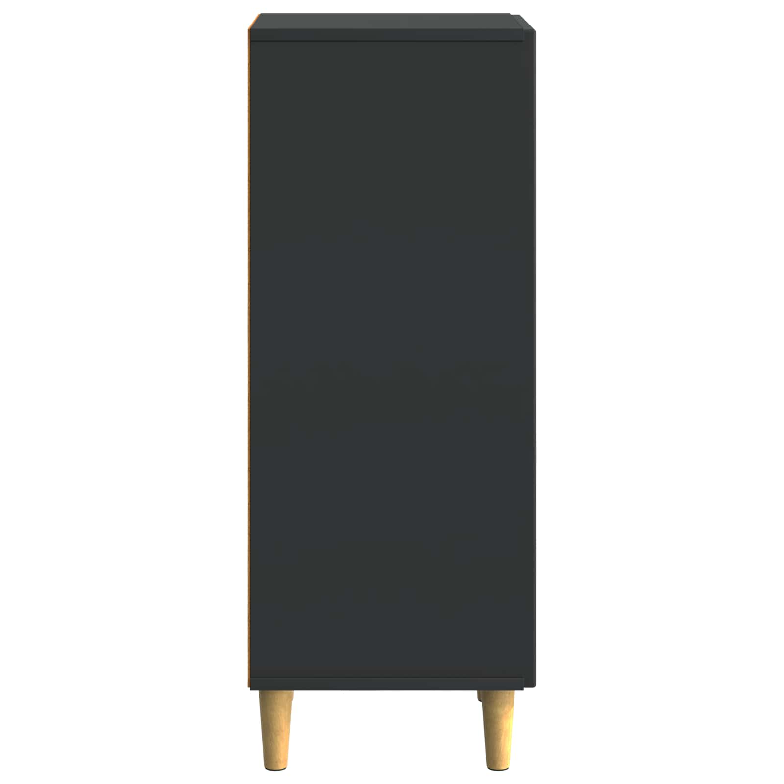 Buffet Noir 33 x 34,5 x 90 cm Bois d'ingénierie - XIOS