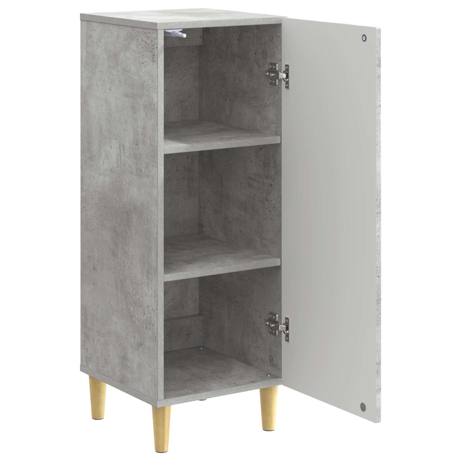 Buffet Gris béton 33 x 34,5 x 90 cm Bois d'ingénierie - XIOS