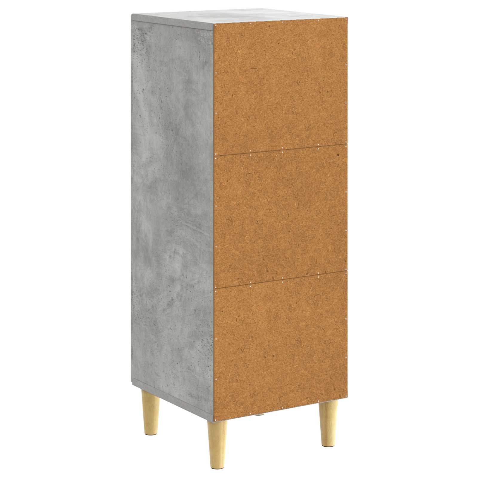 Buffet Gris béton 33 x 34,5 x 90 cm Bois d'ingénierie - XIOS