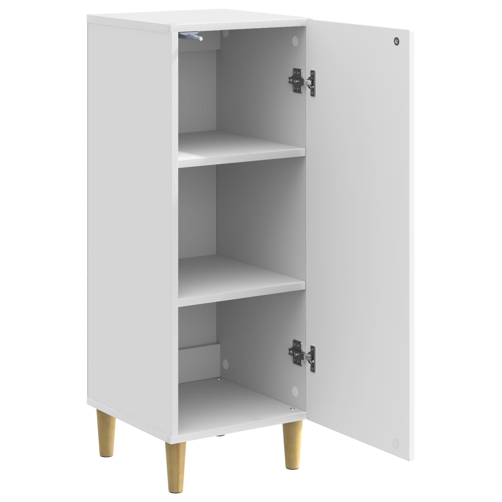 Buffet Blanc brillant 33 x 34,5 x 90 cm Bois d'ingénierie - XIOS