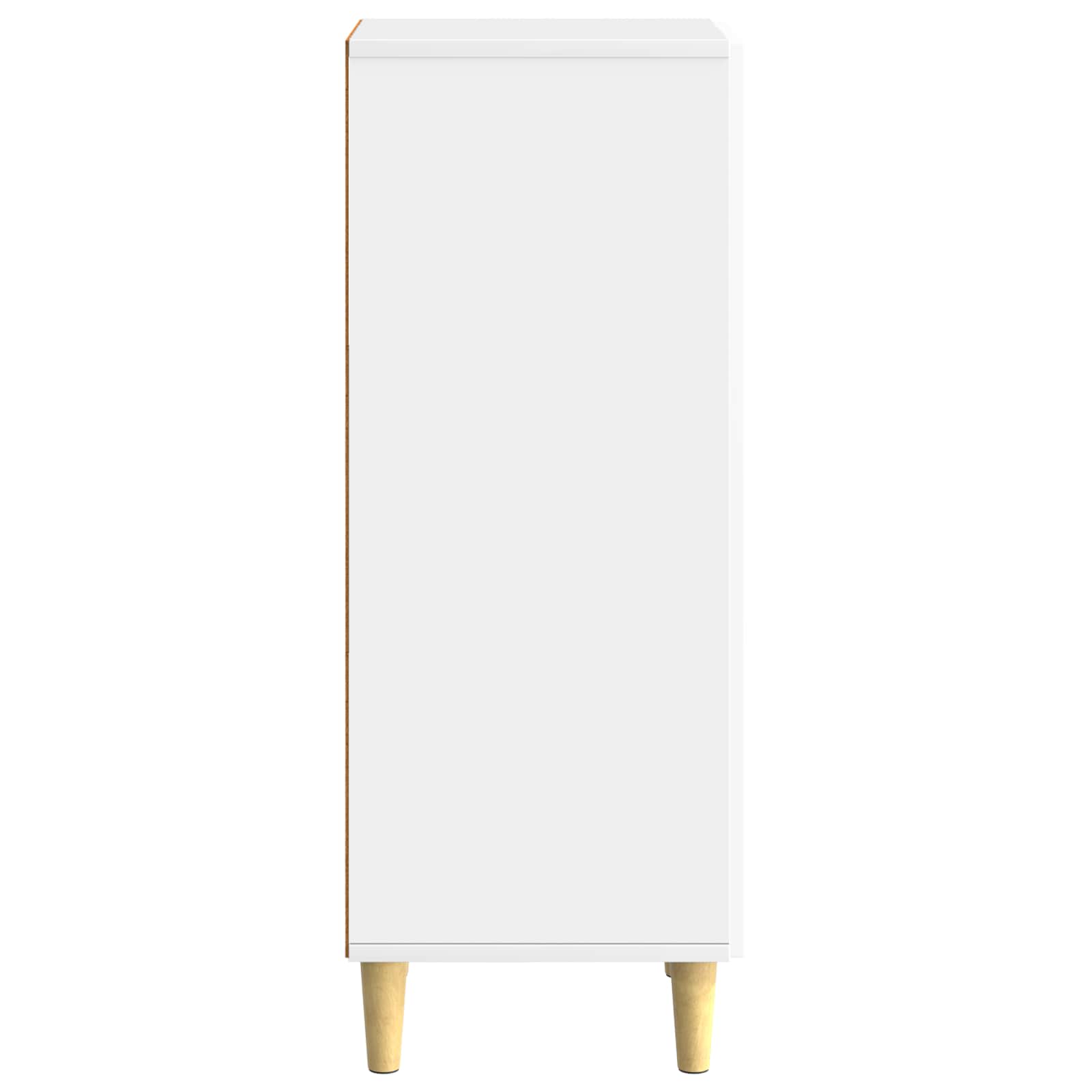 Buffet Blanc brillant 33 x 34,5 x 90 cm Bois d'ingénierie - XIOS