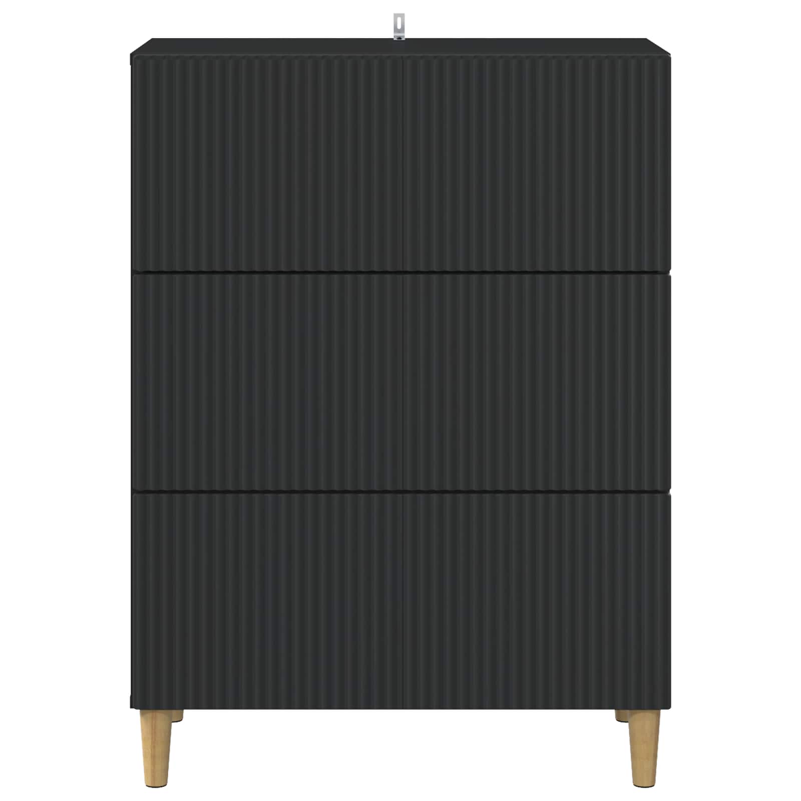 Armoire à tiroirs Noir 66 x 34,5 x 90 cm Bois d'ingénierie - XIOS