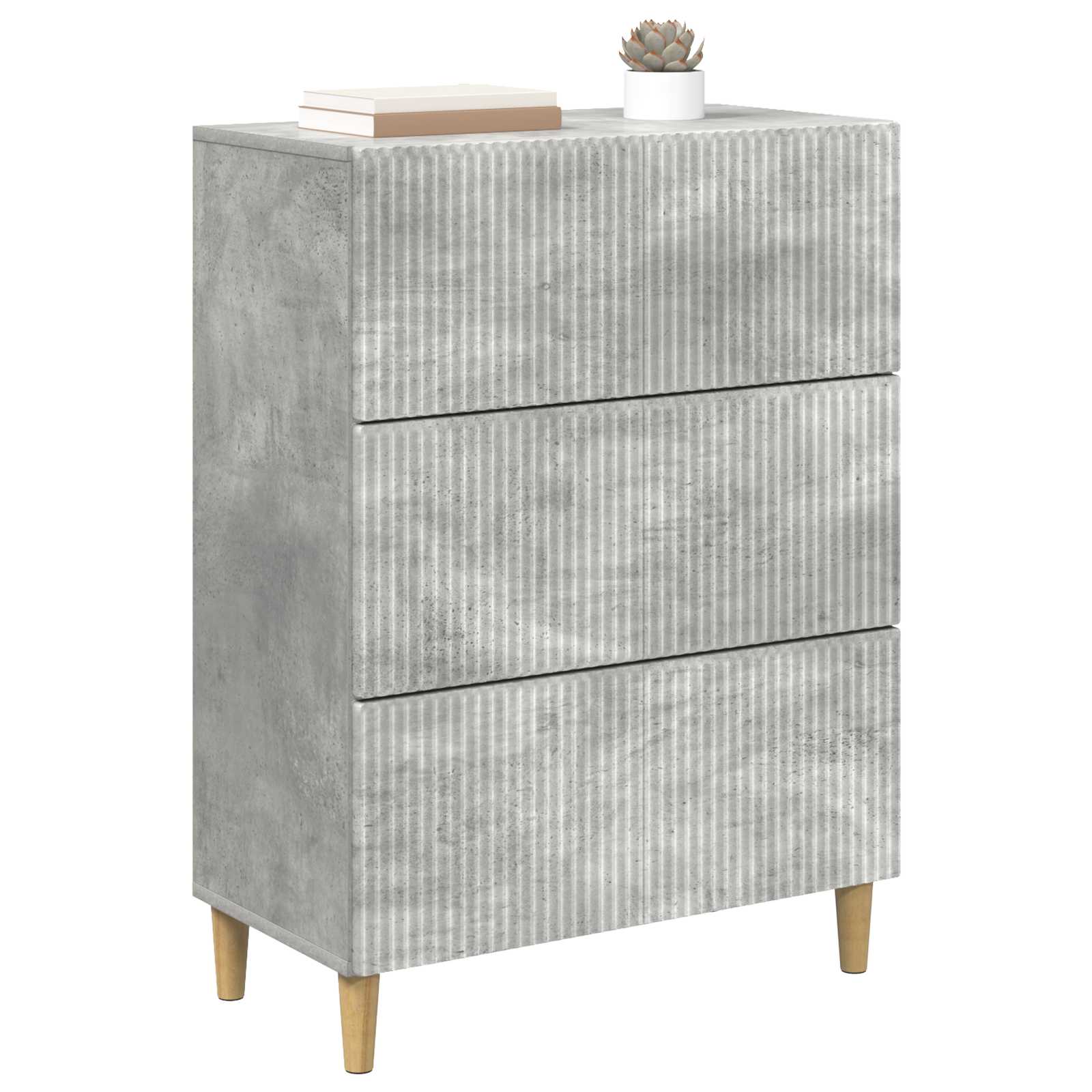 Armoire à tiroirs Gris béton 66 x 34,5 x 90 cm - XIOS
