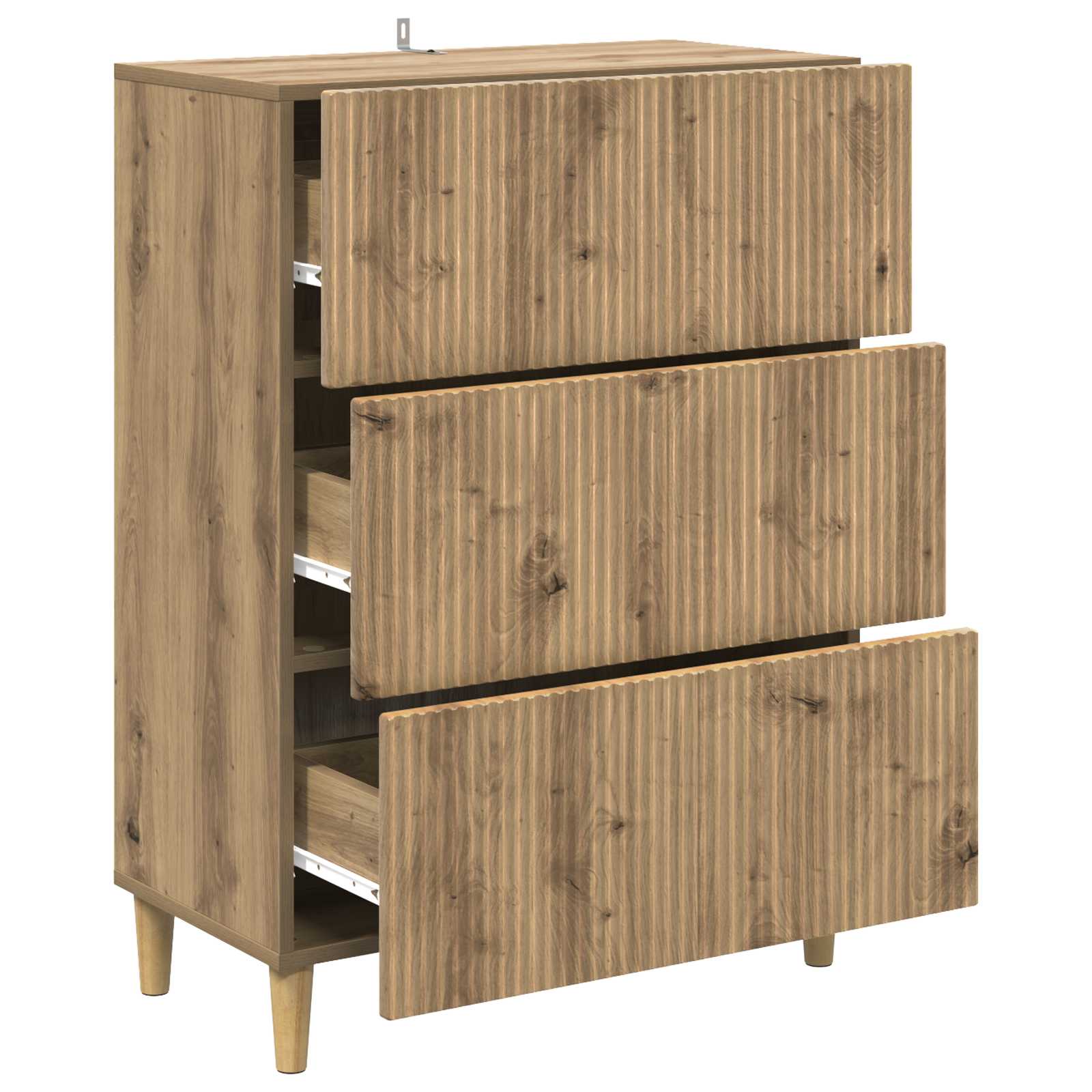 Armoire à tiroirs Chêne artisanal 66 x 34,5 x 90 cm - XIOS